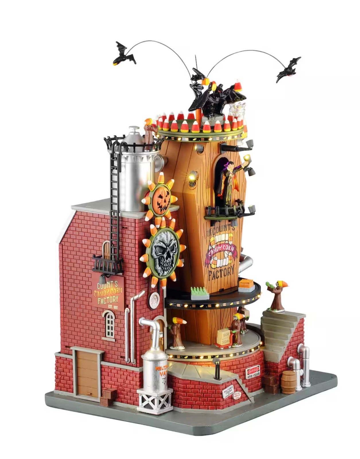 Lemax Spooky Town – THE COUNT’S CANDY CORN FACTORY – #55299 NEW