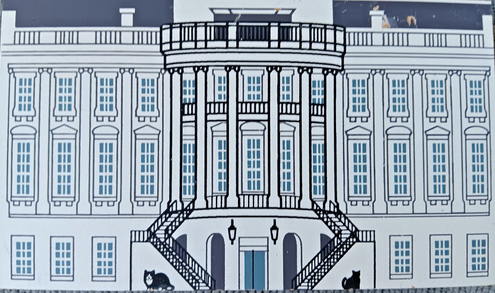 NEW Cat’s Meow Village Washington D.C Series White House 1991 SIGNED 96