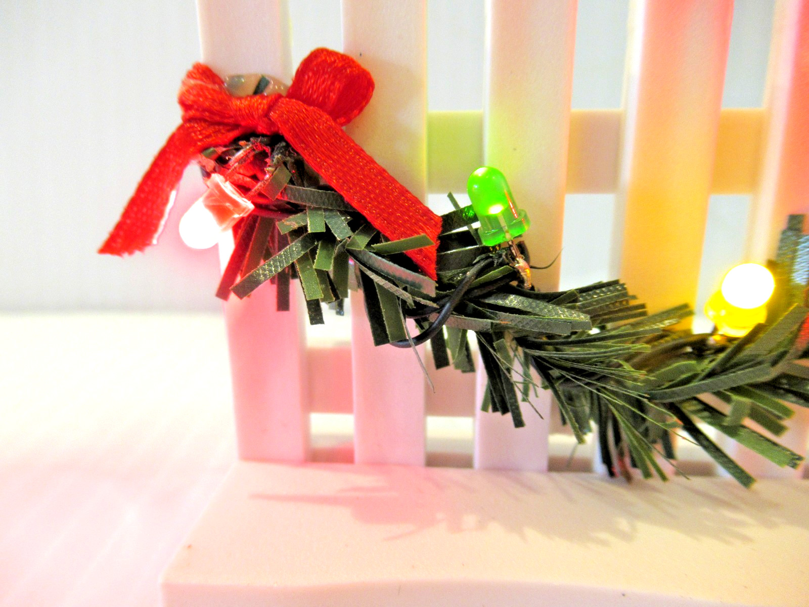 HOLIDAY TIME “LED PICKET FENCE” ~ *** LED LIGHTS / BATTERY OPERATED ***