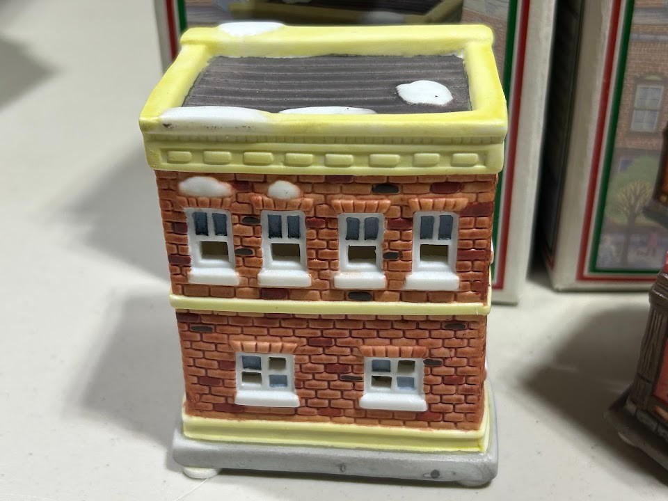American Landmarks Collection, set of three old time village stores.