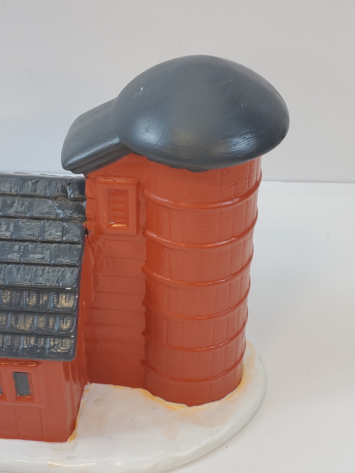 Vintage Byron Molds 1979 Ceramic Barn And Silo Christmas Village Addition