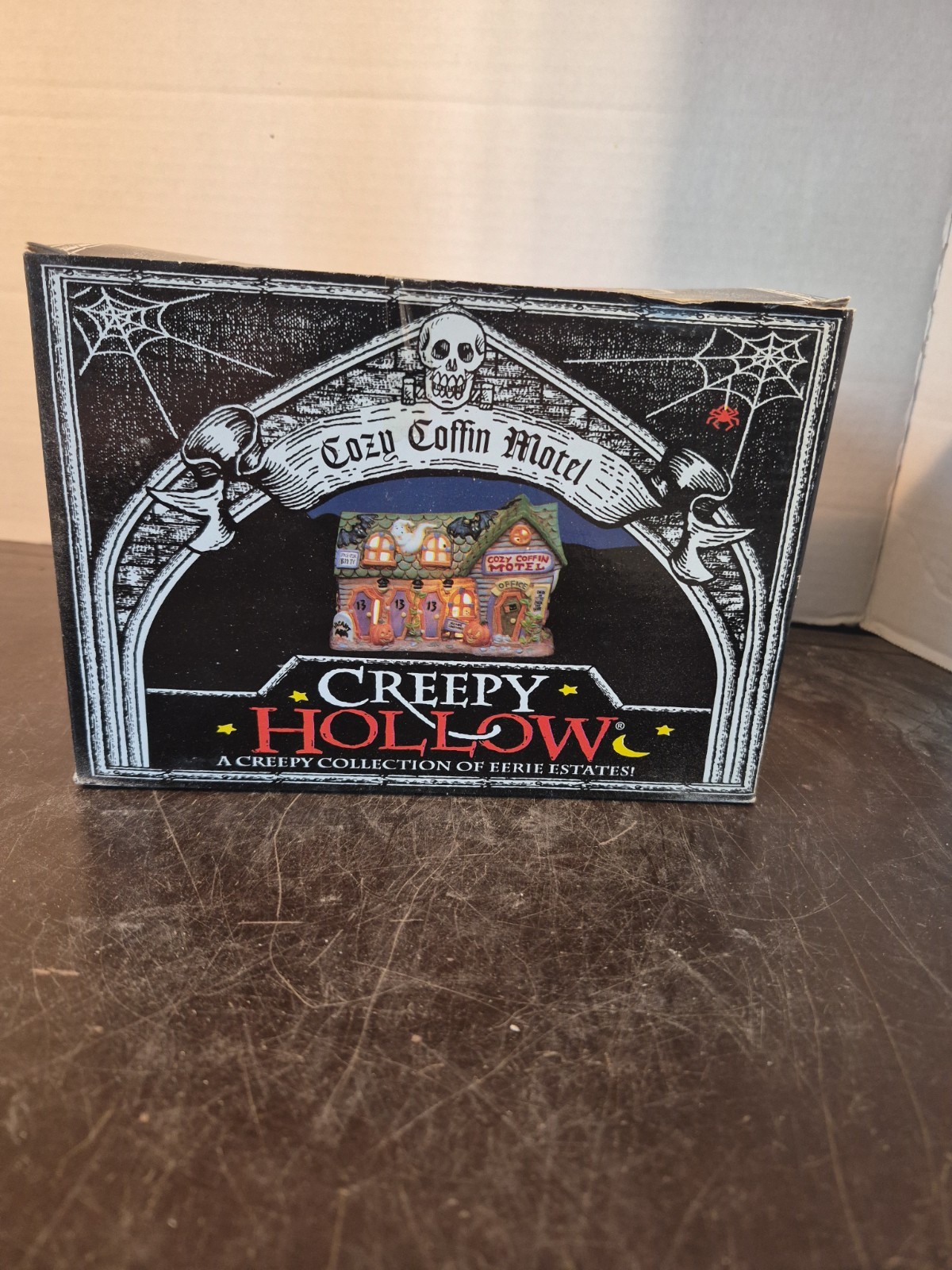 Creepy Hollow Cozy Coffin Motel Halloween Ceramic Village Town Midwest Cannon