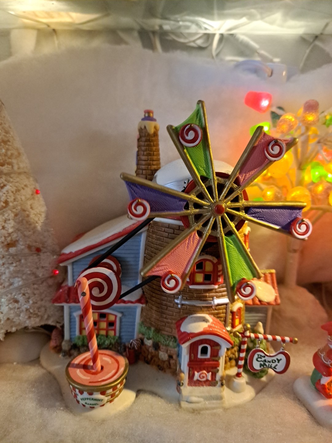 BRAND NEW MOTOR INSTALLED- Dept 56 Christmas Candy Mill #56.56762 COMPLETE / EUC