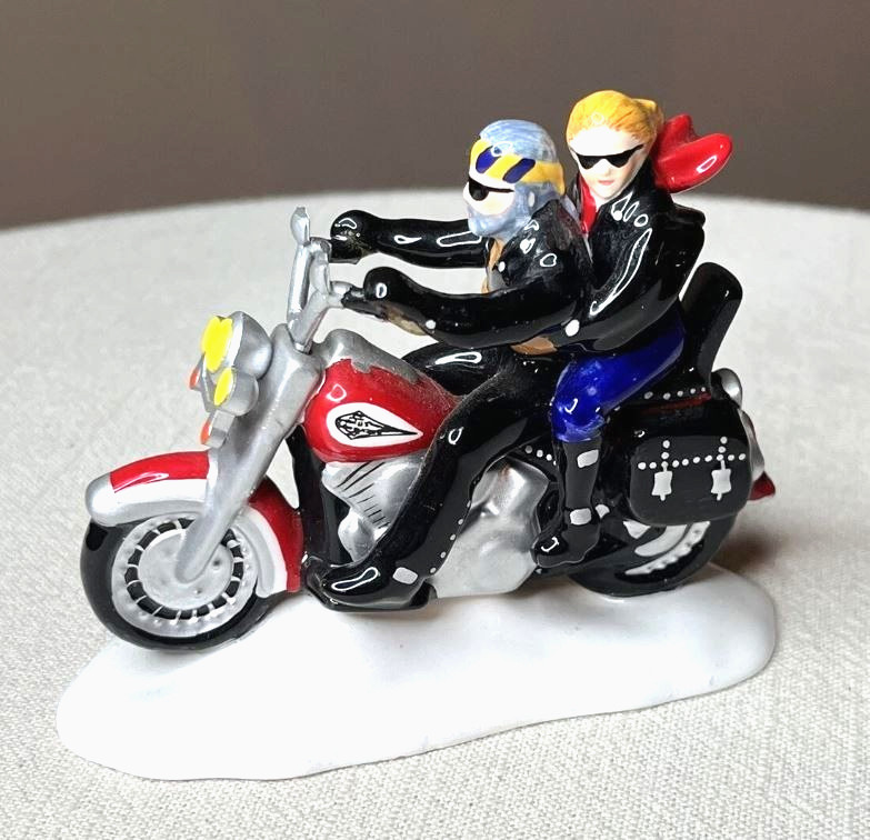 Red TWO FOR THE ROAD! VROOM! Original Snow Village Department 56 NEW 54939