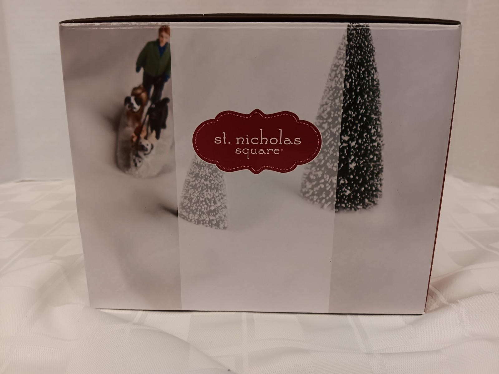 Dog Park with Lights St. Nicholas Square Illuminated Hand Painted