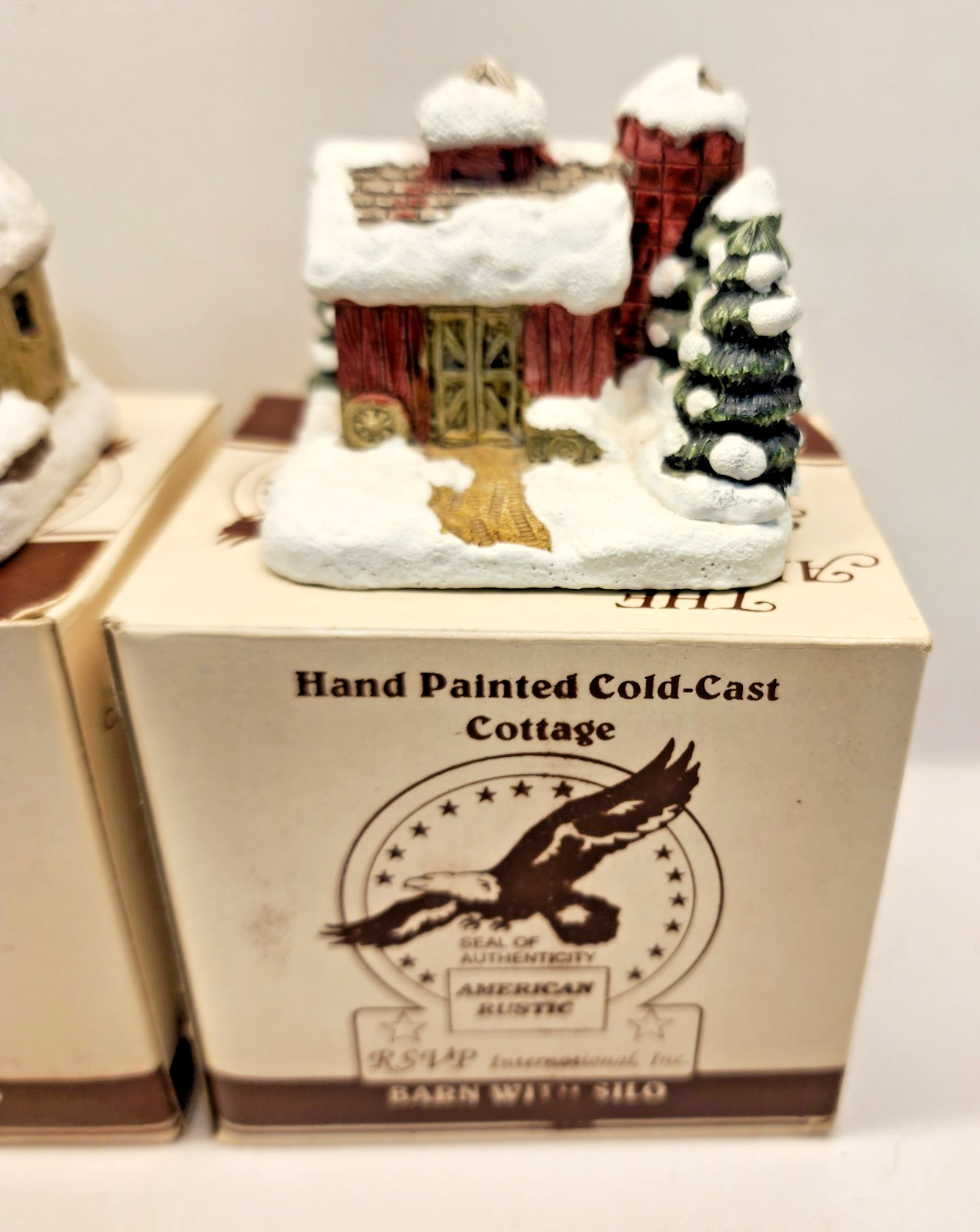 Christmas Village The American Rustic Series Complete Set Country Cottages 1989