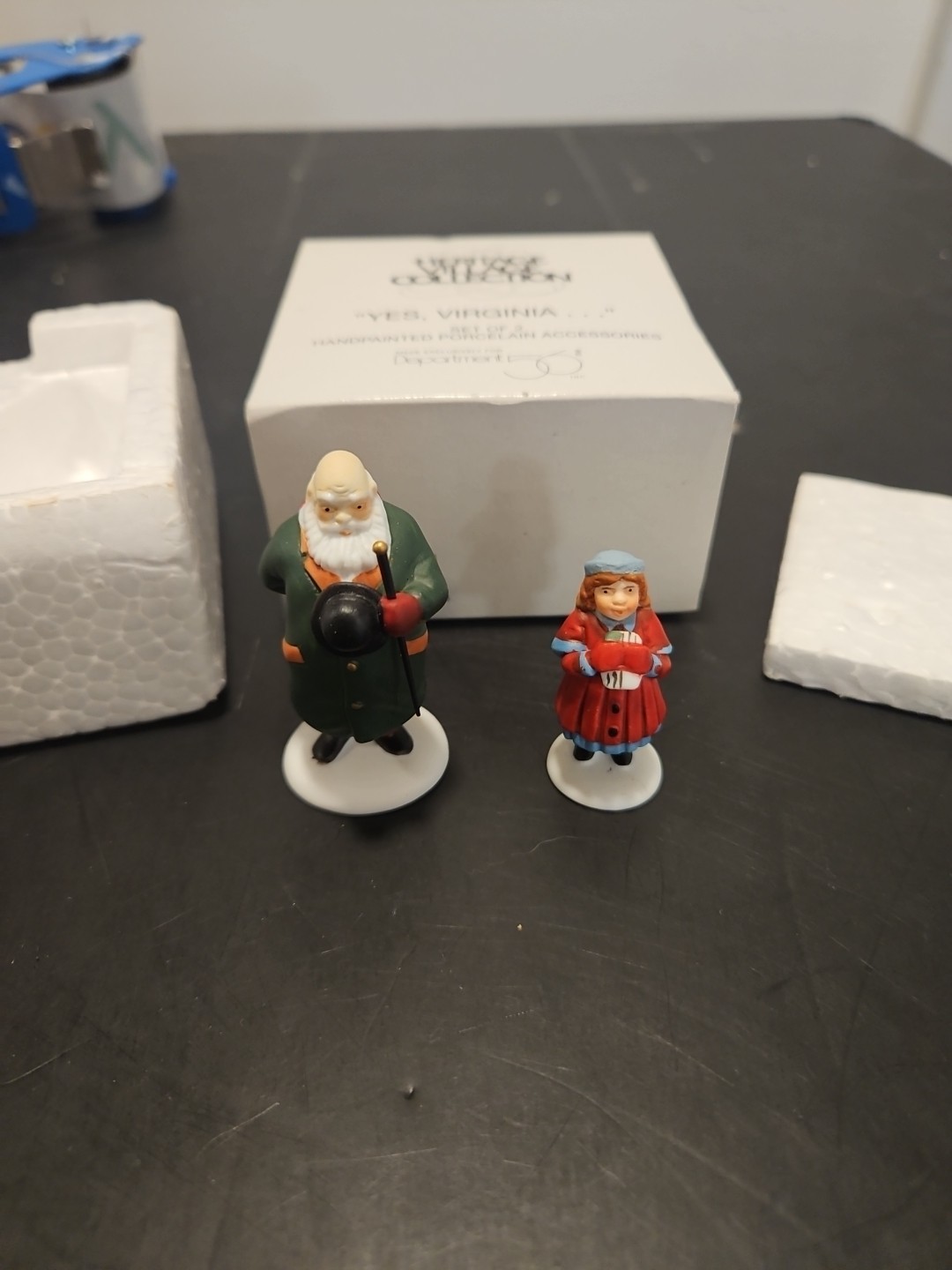Dept 56 Village Accessory ~ YES VIRGINIA… (Set of 2) ~ #58890 ~ IN BOX