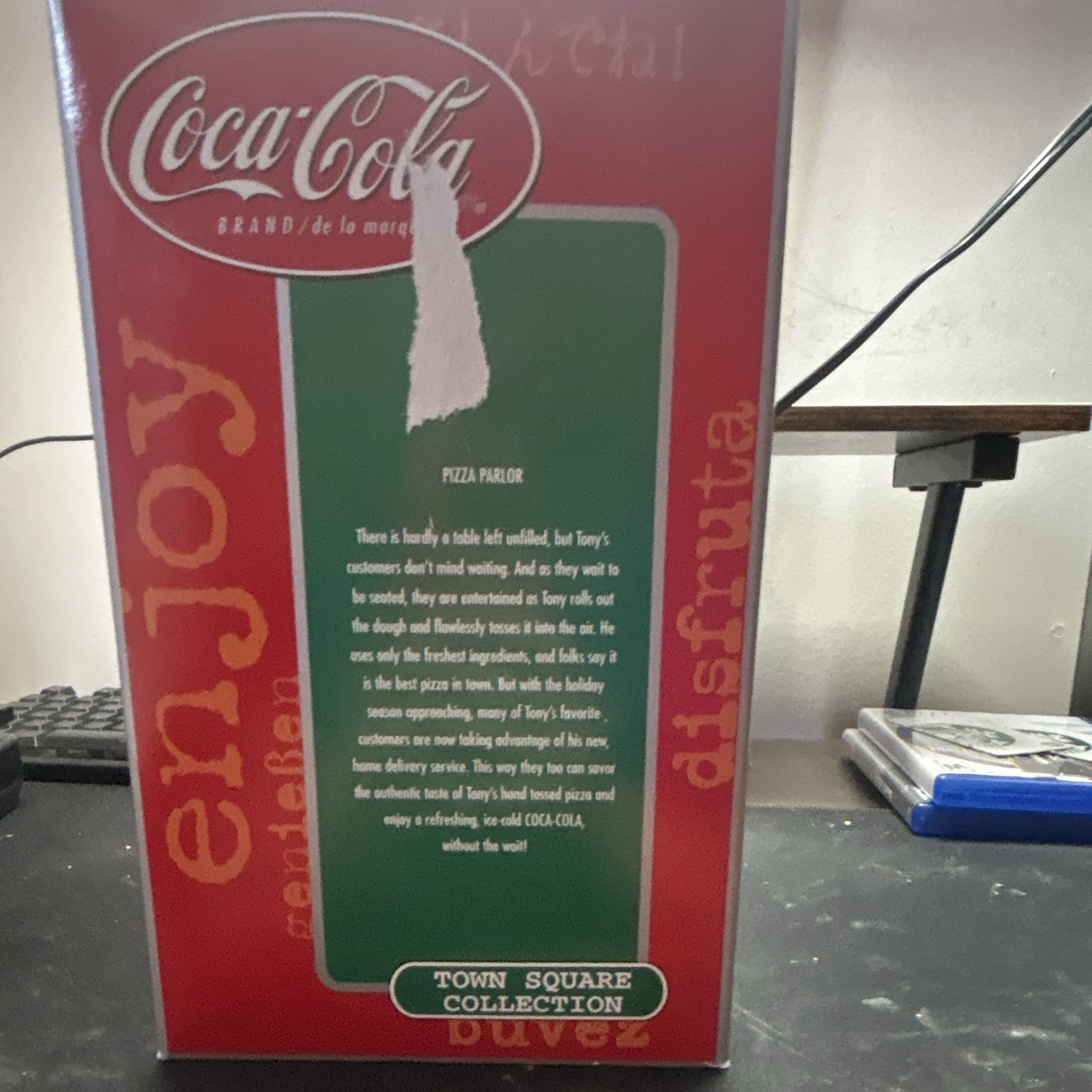 Coca-Cola Town Square Collection Pizza Parlor Christmas Village, Boxed Lighted