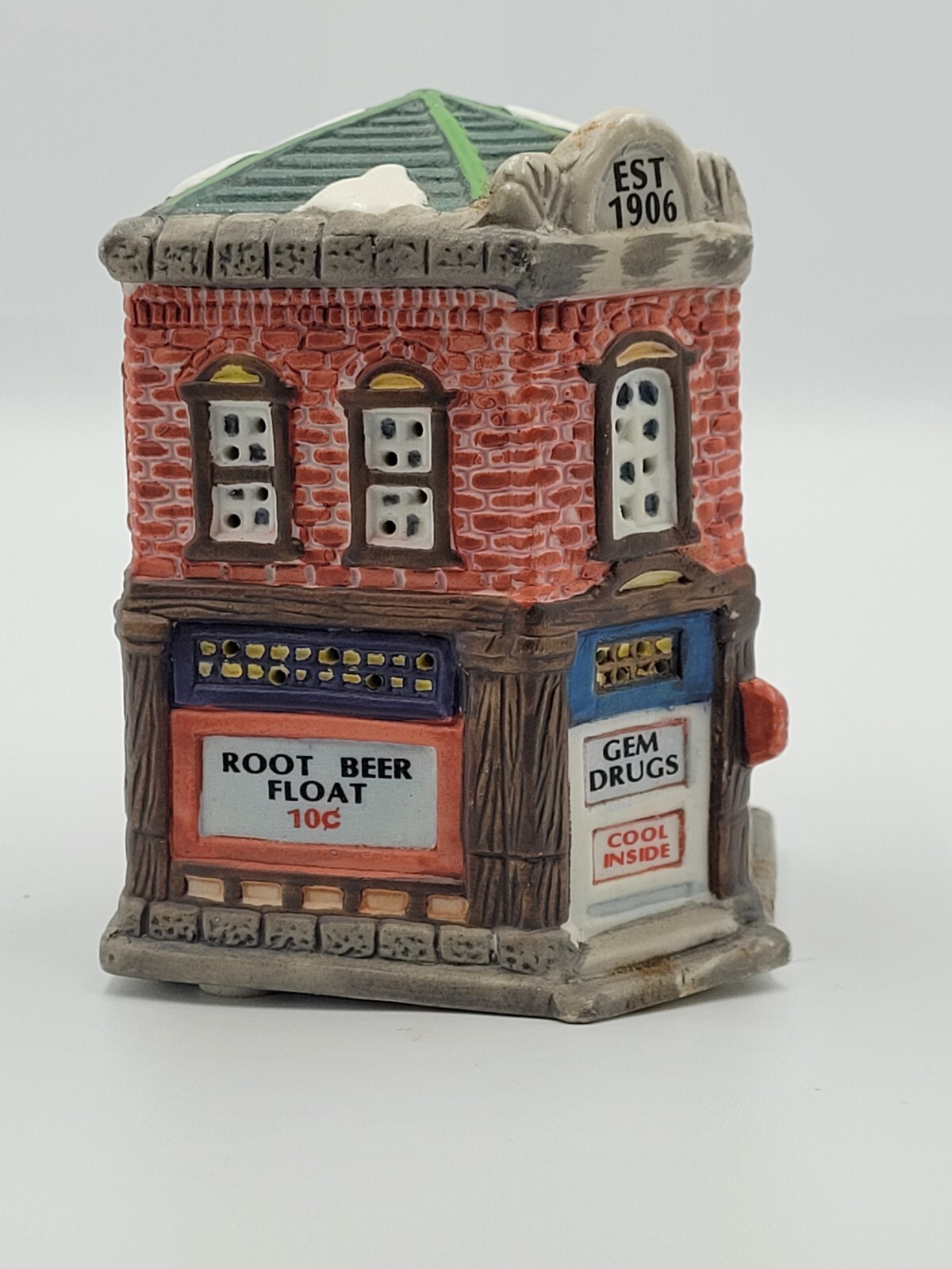 American Landmarks Collection Gem Drugs Christmas Vtg. 1994 Home Town America