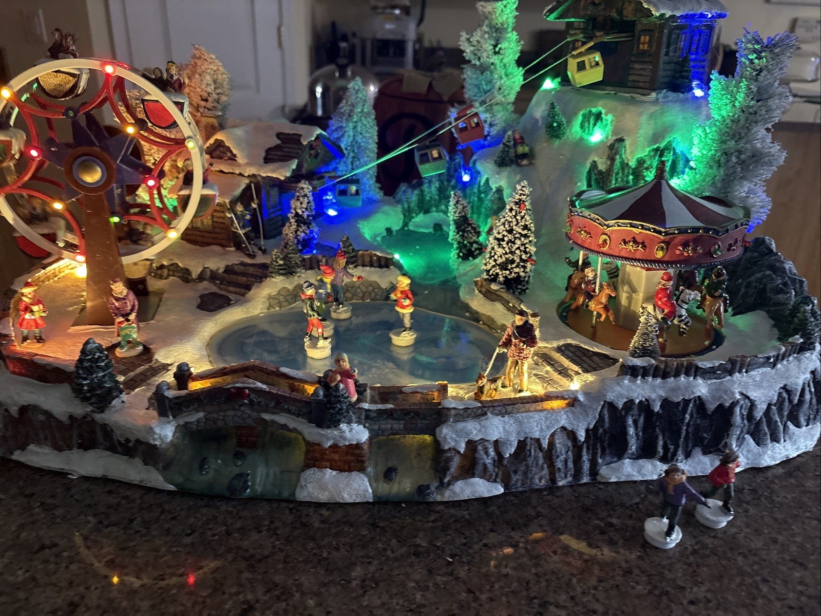 Animated musical village