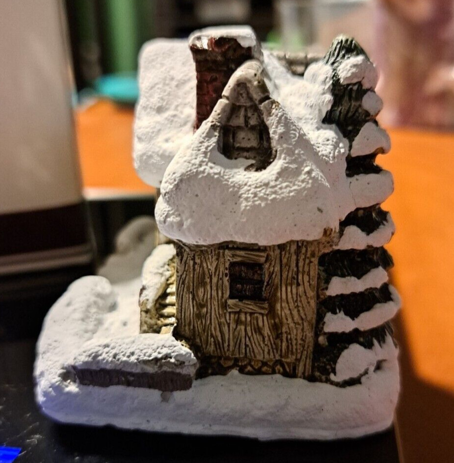 1989 American Rustic Series Cold-Cast Country Winter Cottages Blacksmith Shop