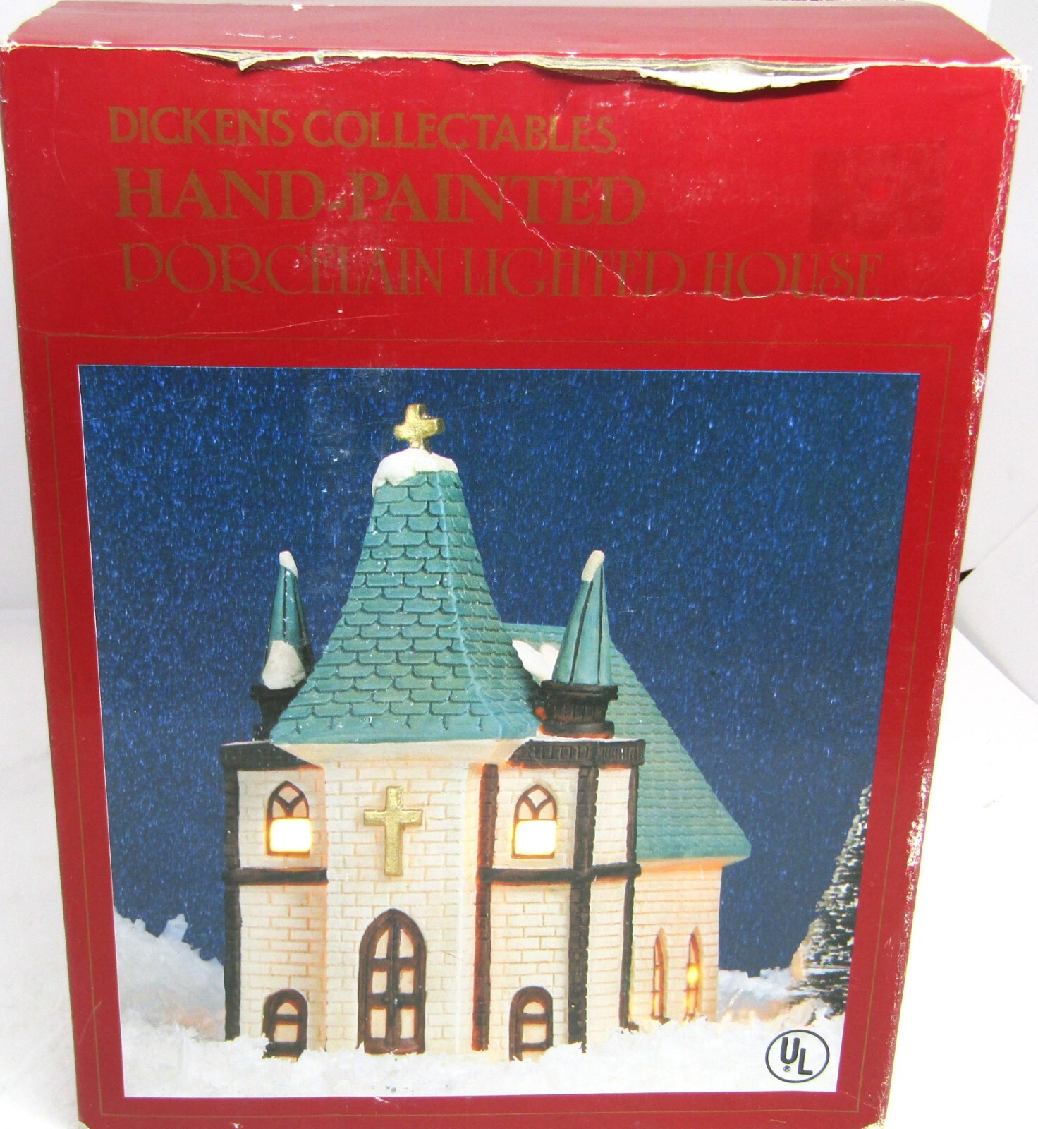 Dickens Collectables Lighted Porcelain Church.
