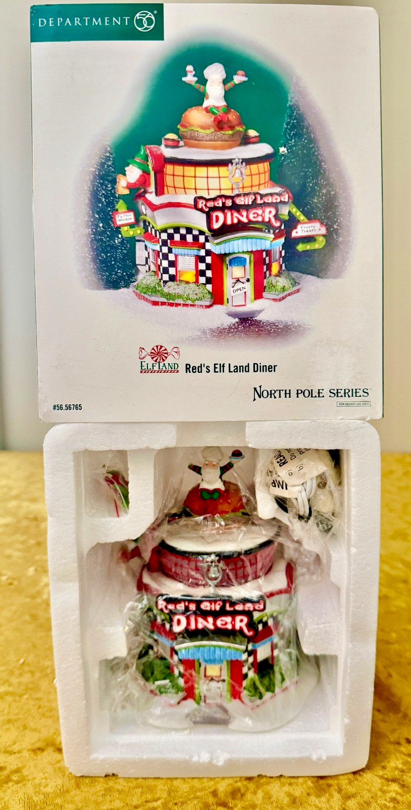 NIB Department 56 North Pole Village – RED’S ELF LAND DINER