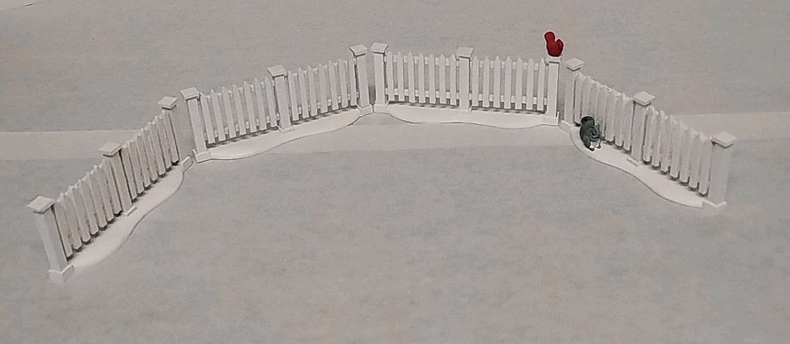 Dept 56 Christmas Village 4 Sections White Picket Fence