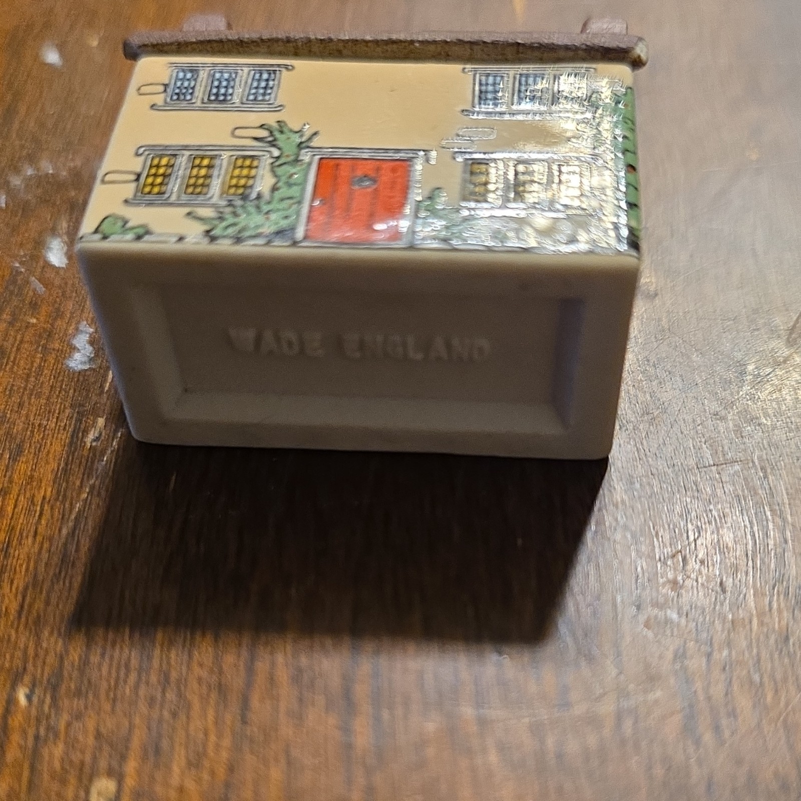 Wade England Ceramic Miniature Cottage Village House Figurine Brown Beige