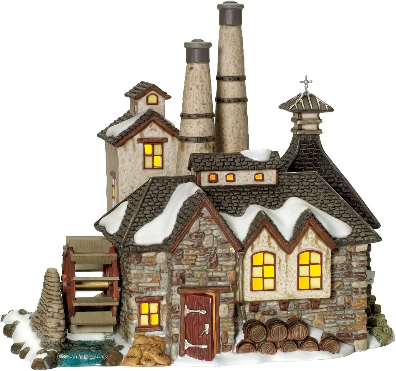 Department 56 Dickens Village London Gin Distillery Lit Building 56 58746 NEW T
