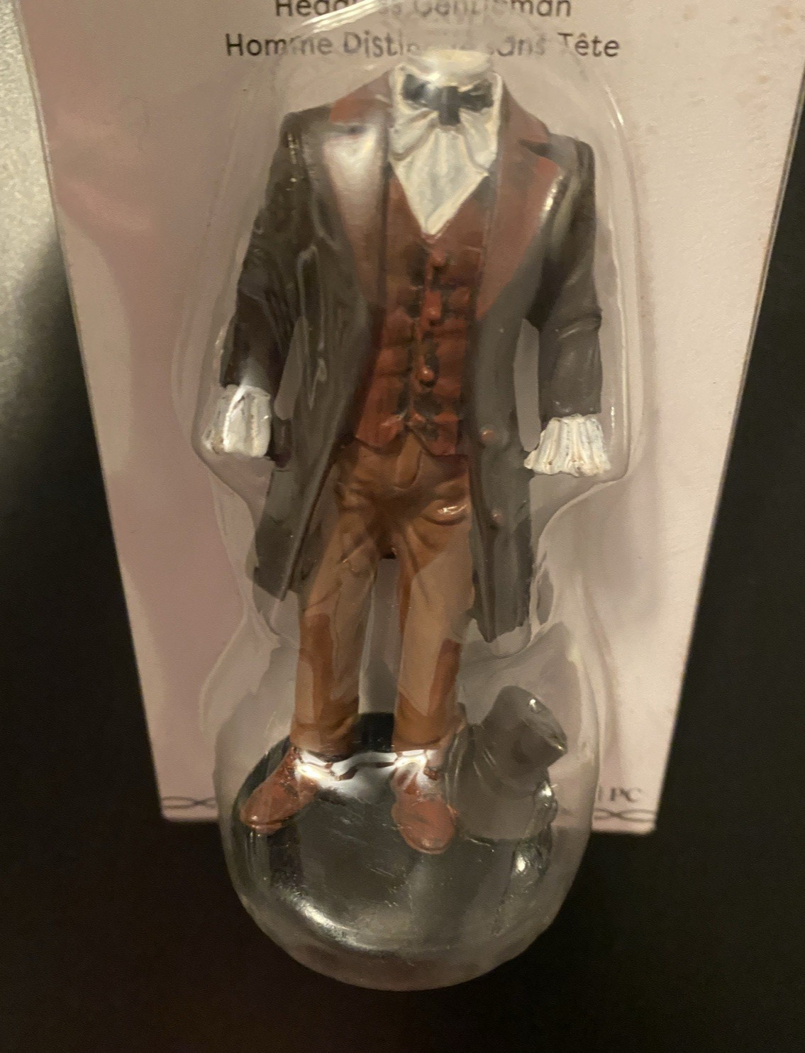 ASHLAND HALLOWEEN MINIATURES HEADLESS GENTLEMAN & HEADLESS DRESS ~ SET OF 2 NEW