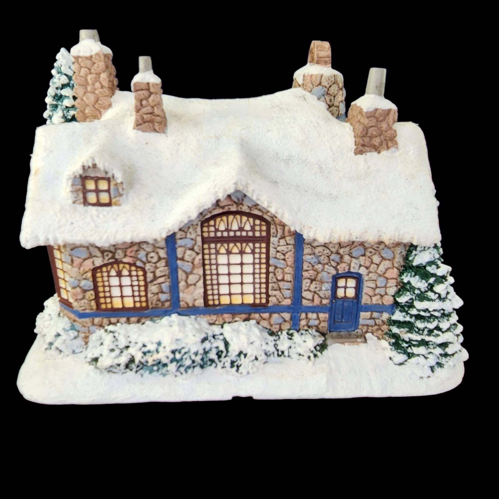 Hawthorne Village Stonehearth Restaurant Kinkade Xmas 79978 Vtg NO LIGHT READ