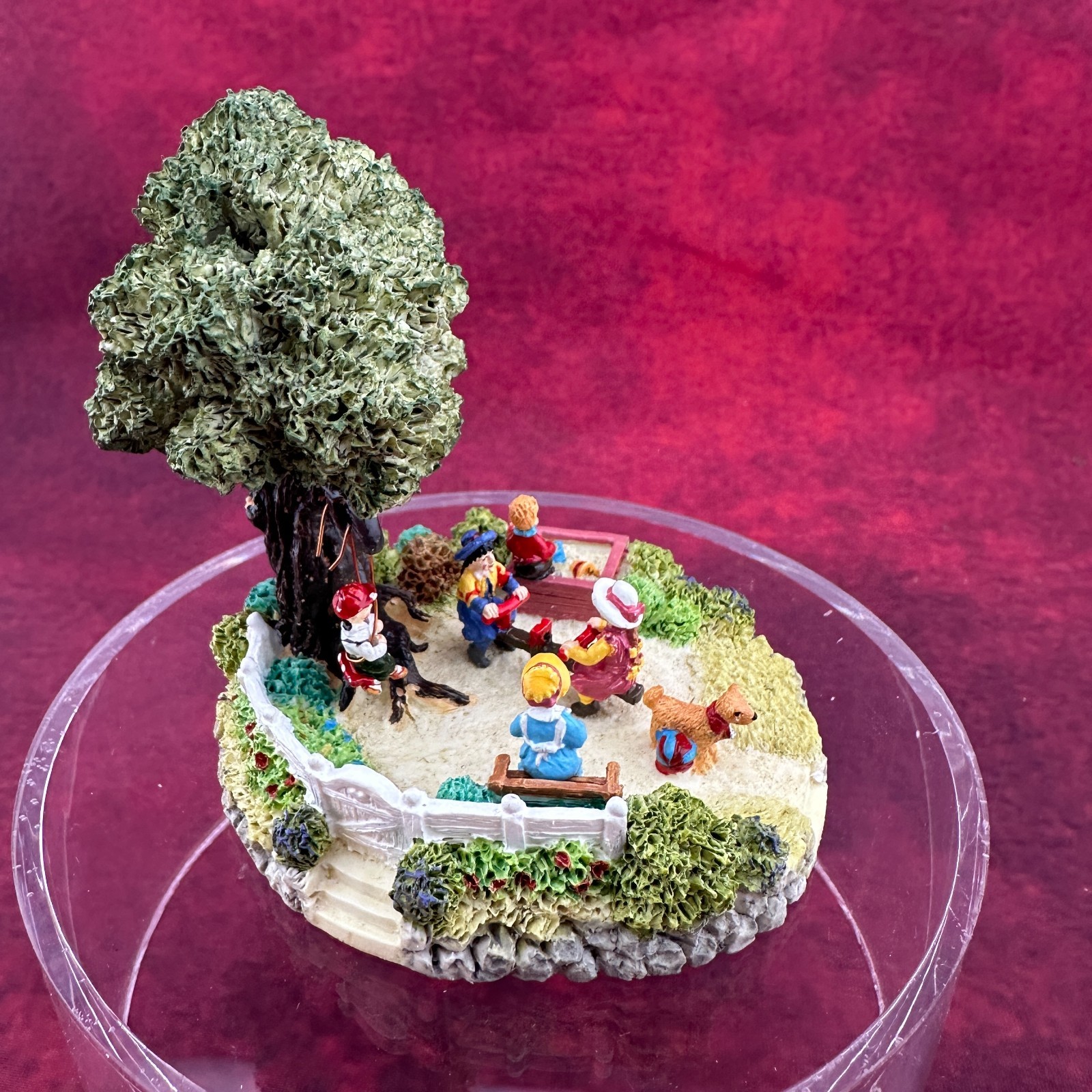 VINTAGE LIBERTY FALLS PLAYGROUND MINIATURE VILLAGE #AH300, 1996 W/BOX