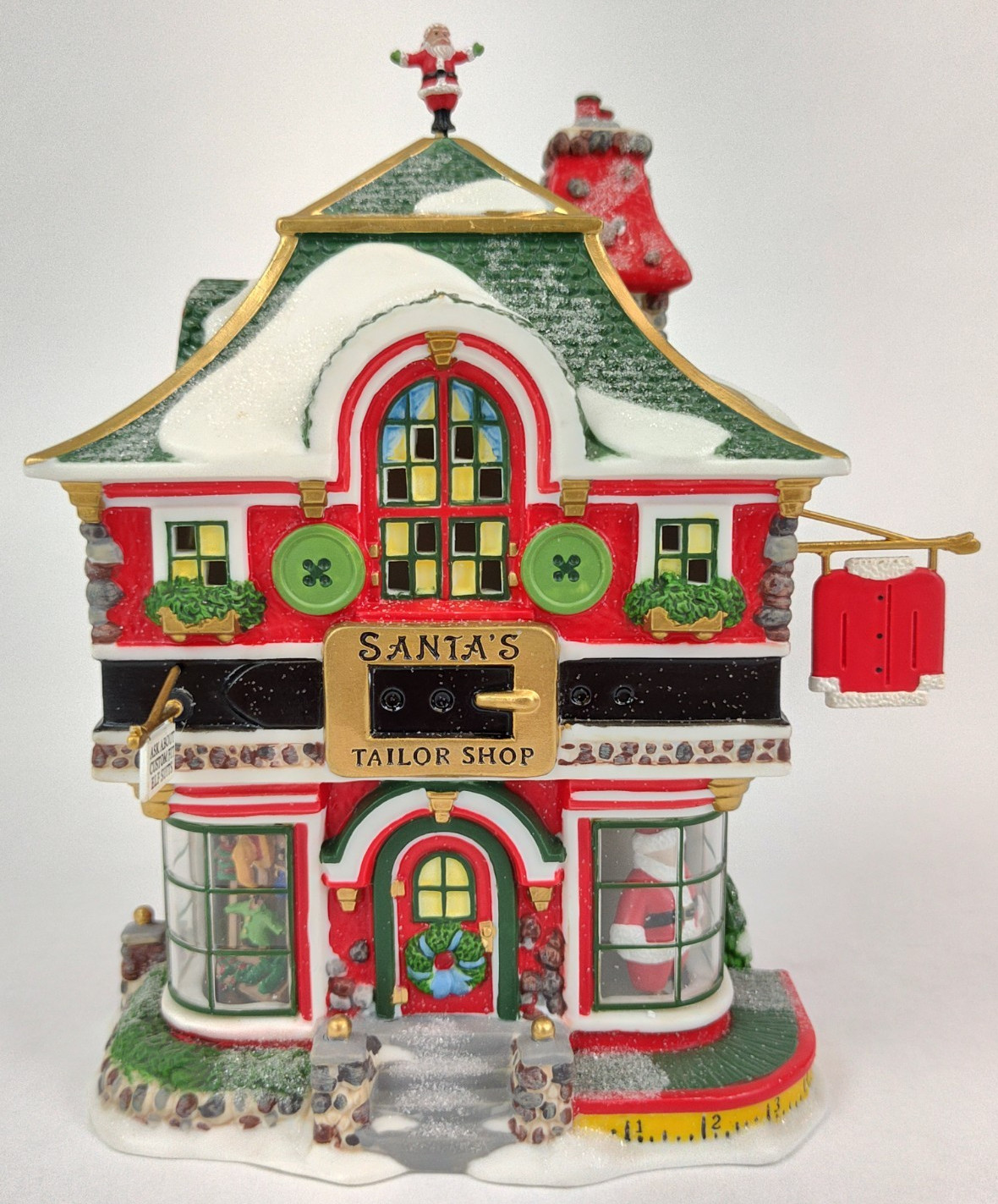 Department 56 Santa’s Tailor Shop #56.56793 North Pole Series
