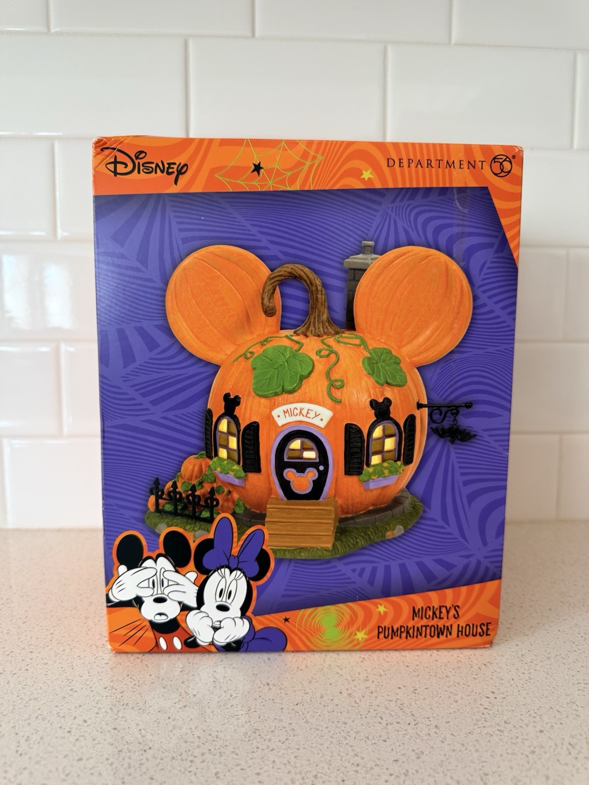 Department 56 DISNEY MICKEY MOUSE PUMPKIN TOWN HOUSE