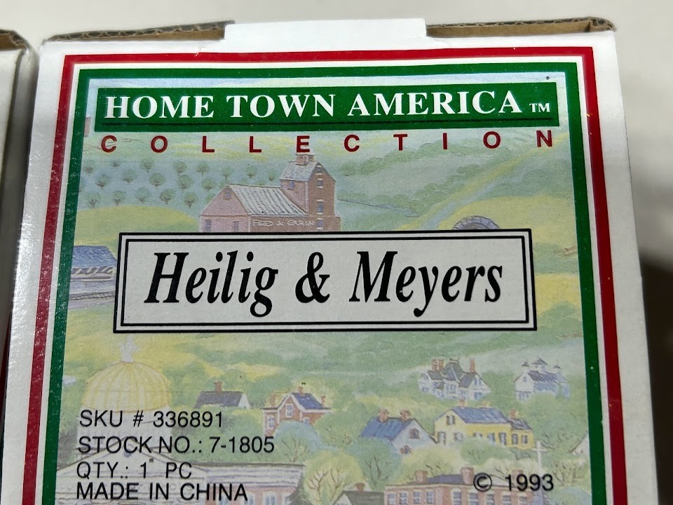 American Landmarks Collection, set of three old time village stores.