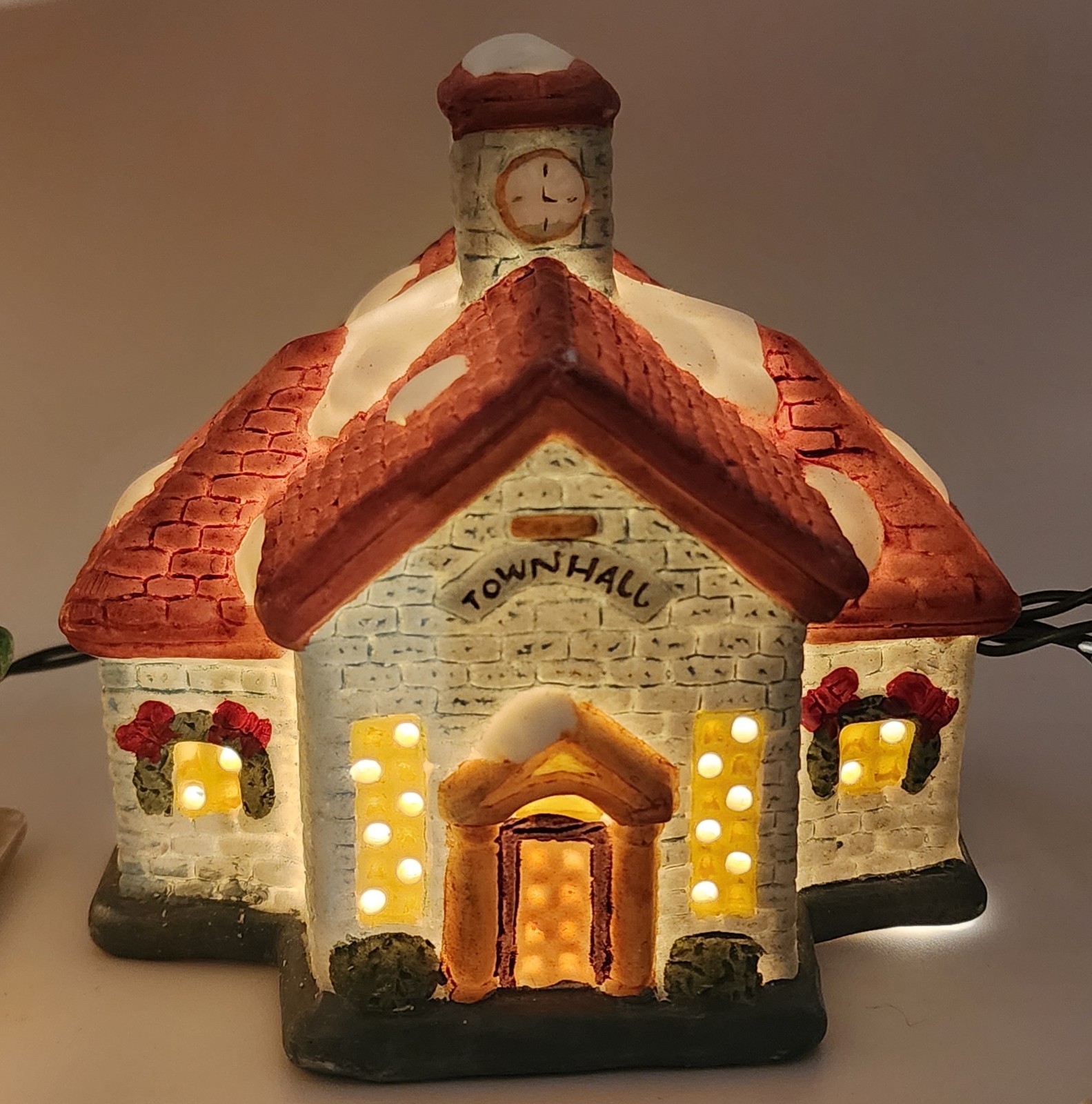 Town Hall Santas Best Spirit America Christmas Village Clock Tower Replacement