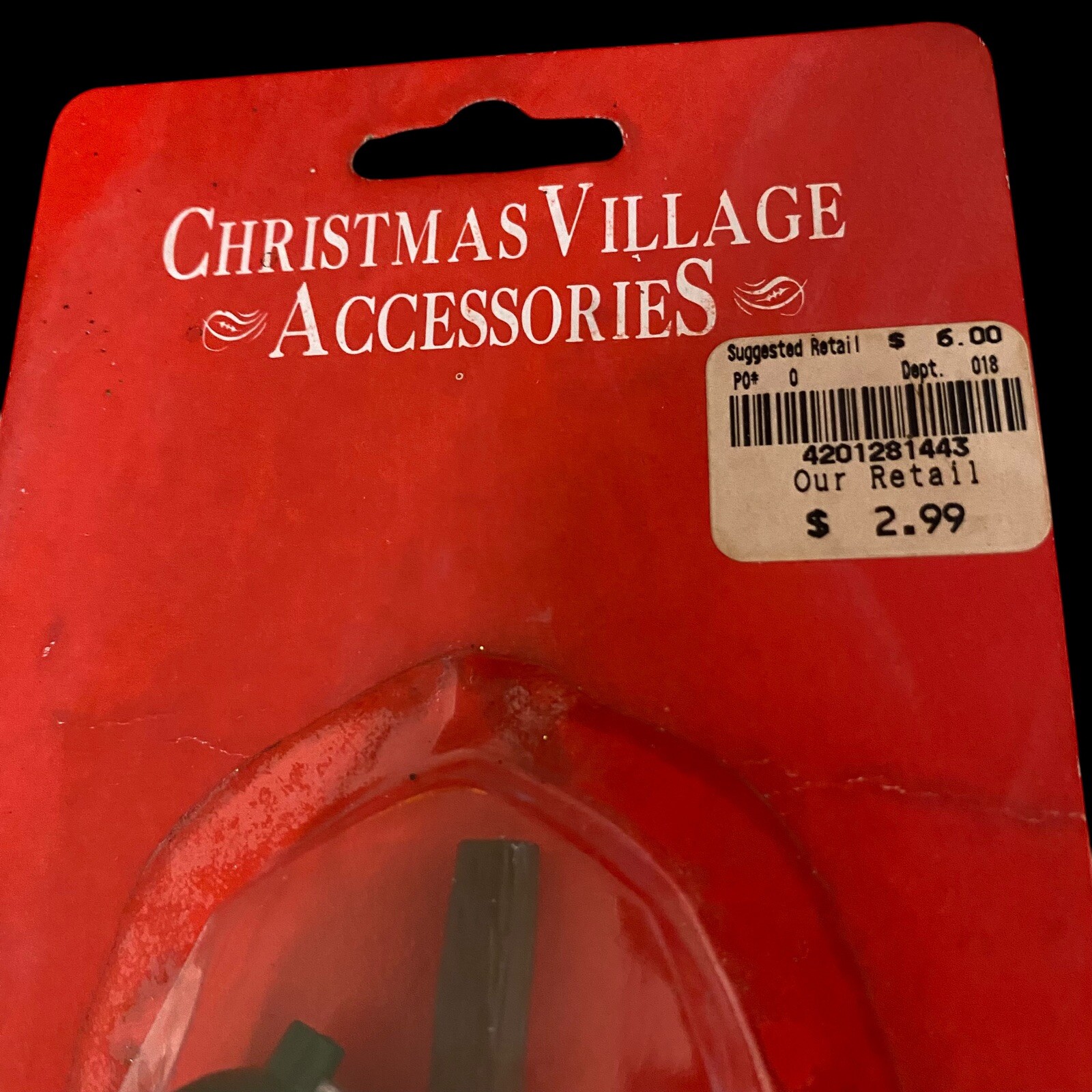 Vintage Christmas Village Accessories Mini Light post New In Package Taiwan