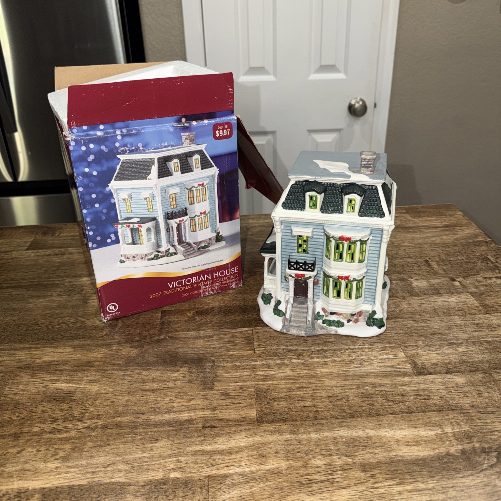 2007 Traditional Vintage Collection Victorian House With Original Box Read