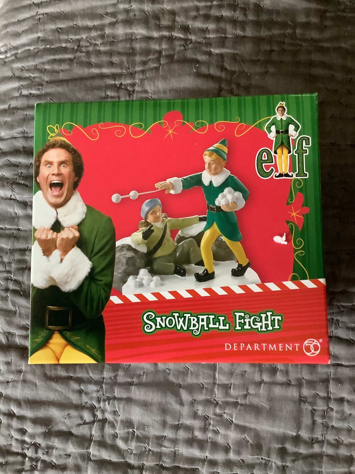 Dept 56, Elf The Movie, “Snowball Fight” department BNIB