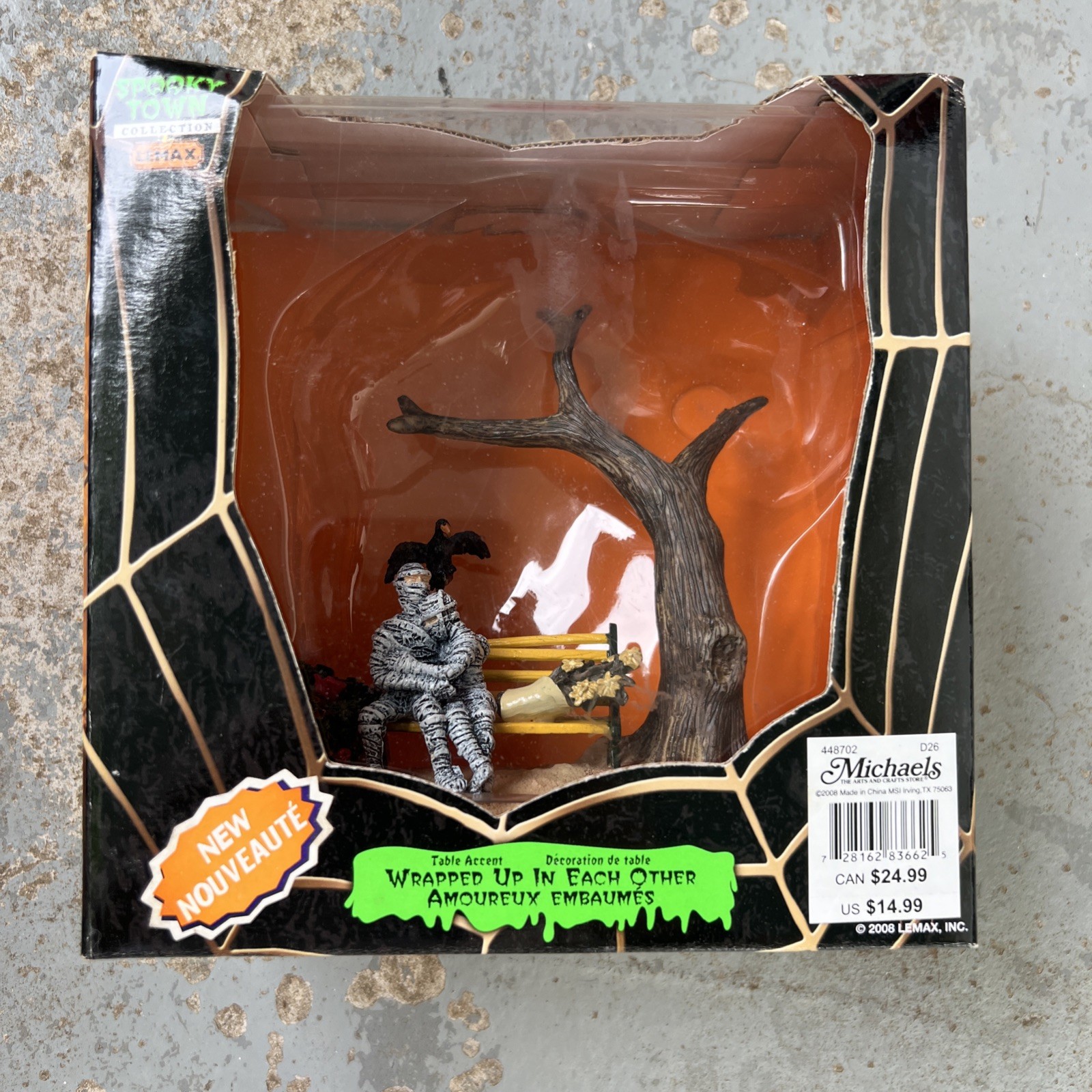 Lemax Spooky Town Halloween Wrapped Up In Each Other Mummies Retired 2008