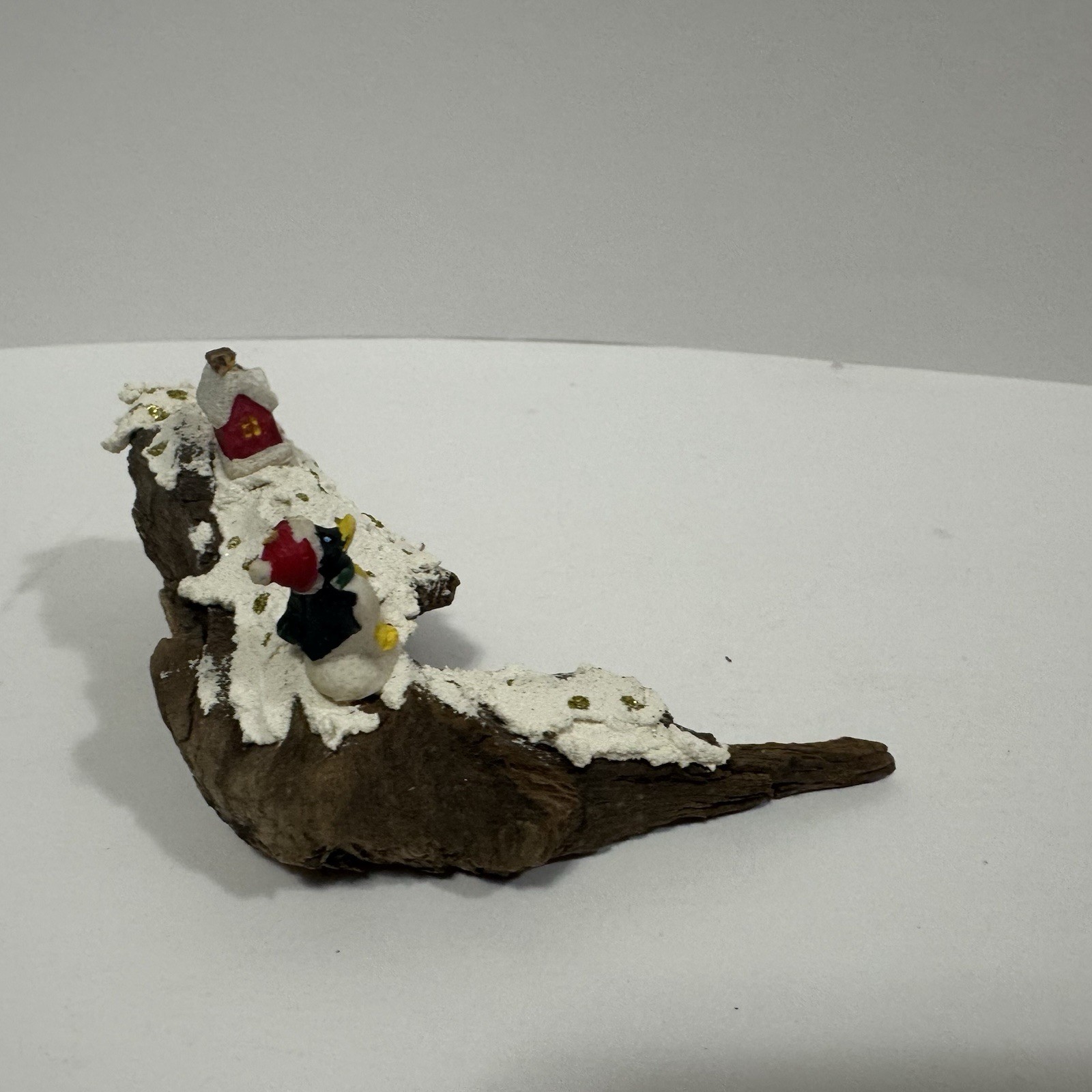 Vintage Snow Village Decoration, Penguin, House, No Original Box, Free Shipping