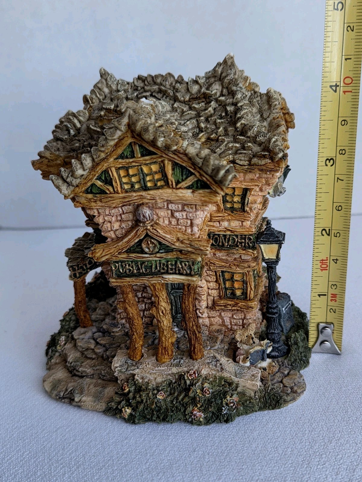 Boyds Bears Bearly-Built Village Lot – Public Library 19006 & Boyds School Resin