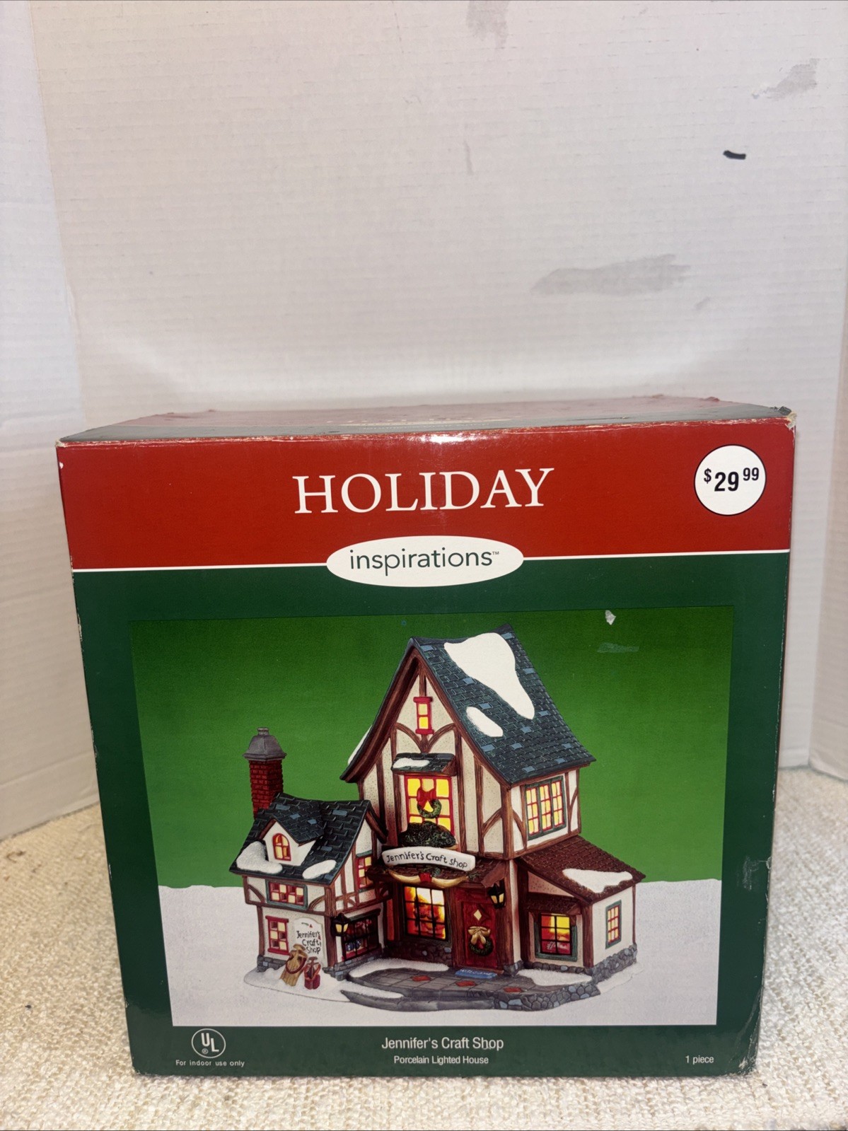 Holiday Inspirations Jennifers Craft Shop W/light And Box