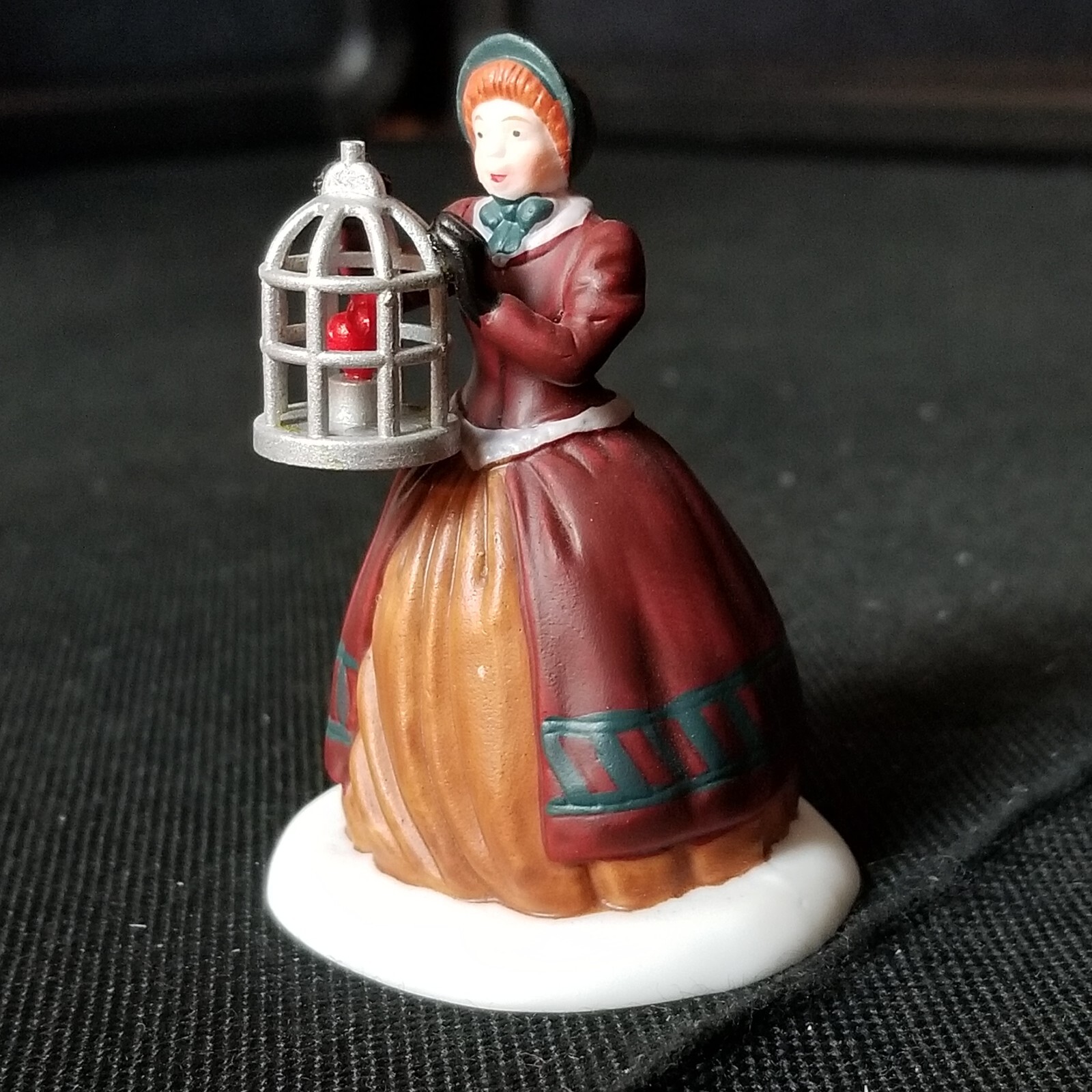 Vtg Dept 56 Heritage Village The Bird Seller Figure Set 5803-3
