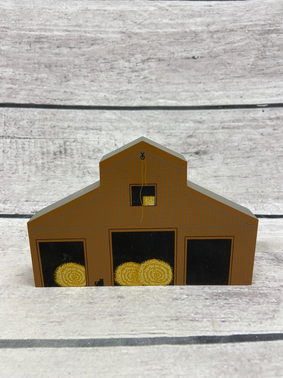 Cat’s Meow Villages American Barn Series Southern Crib Barn Wood Shelf 1992