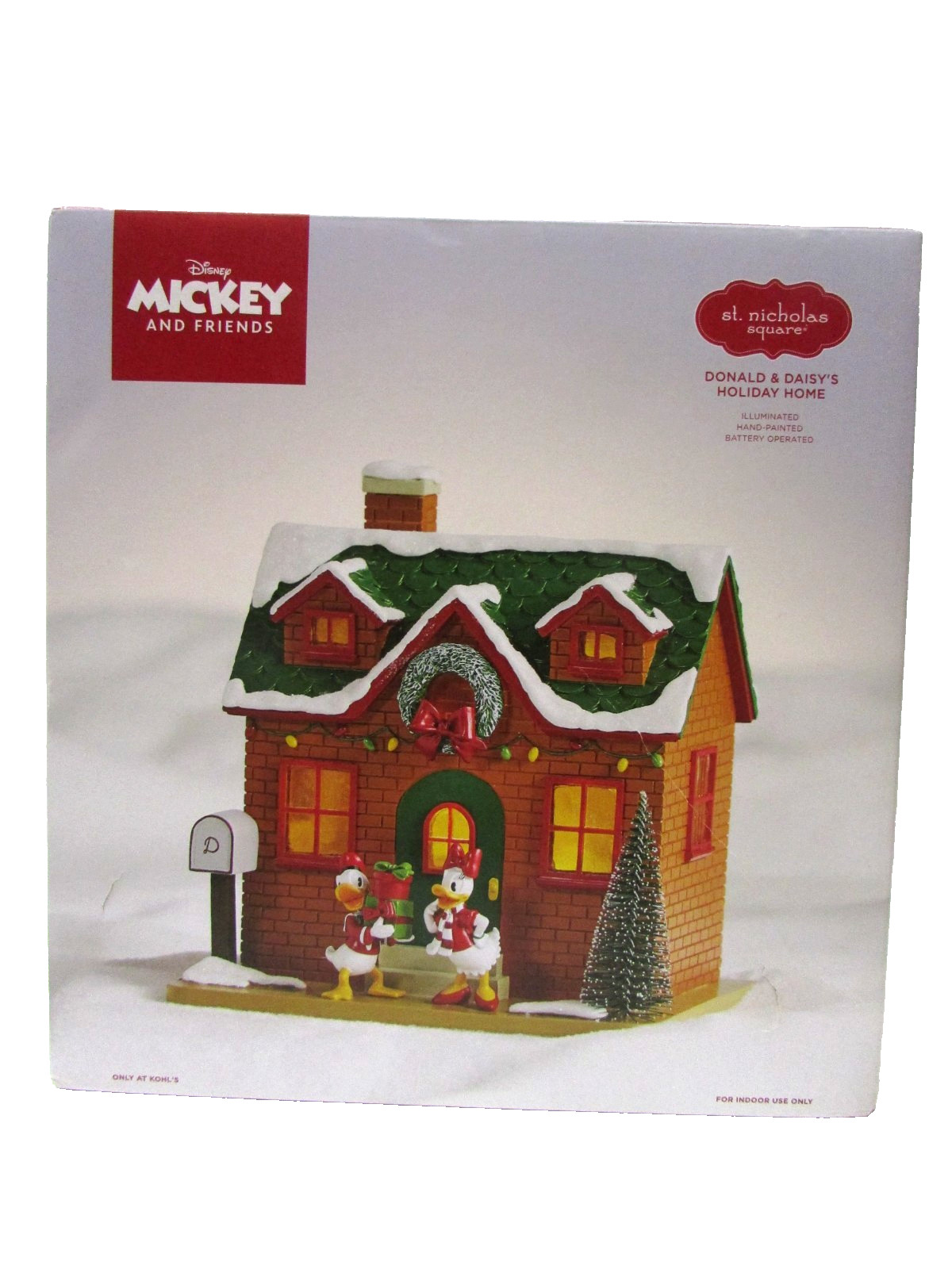 Donald & Daisy’s Holiday Home St. Nicholas Square Disney Mickey & Friends NEW