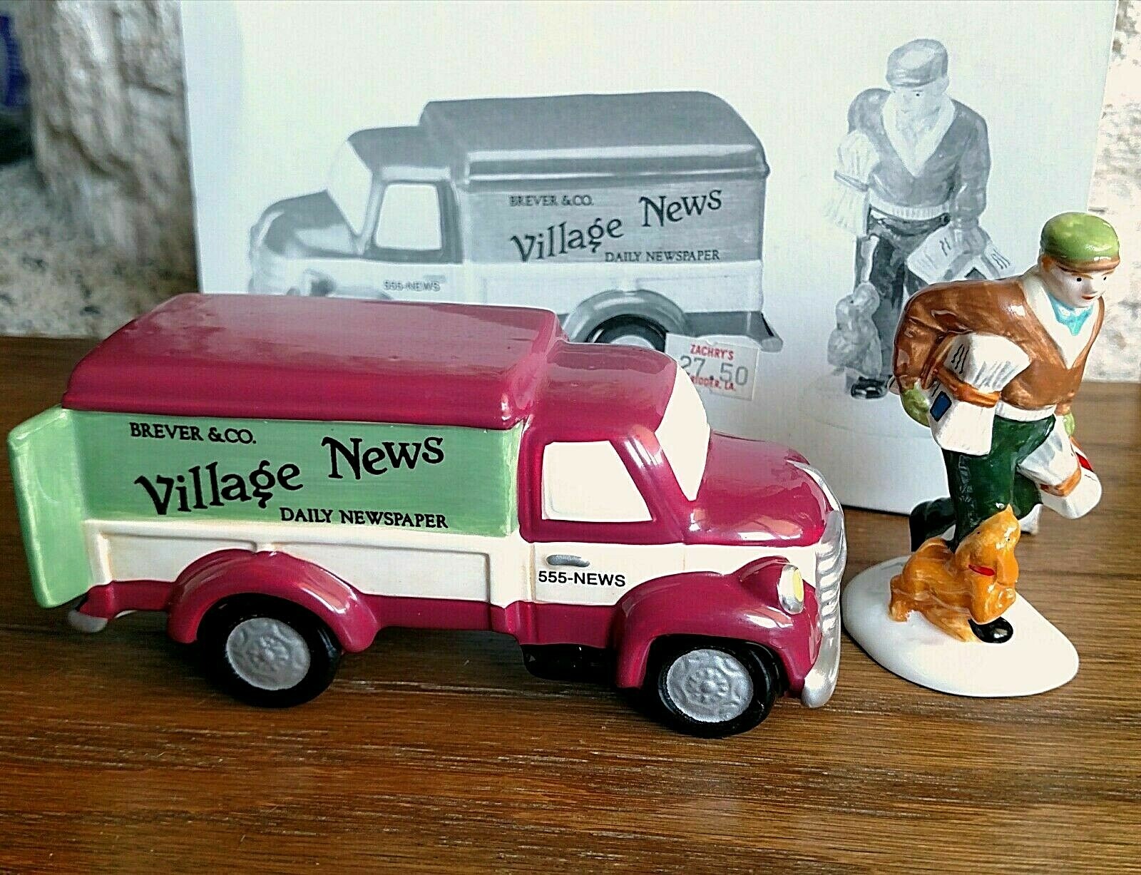 Village News Delivery #54593 Snow Village Department 56 -BUYER GUARANTEE
