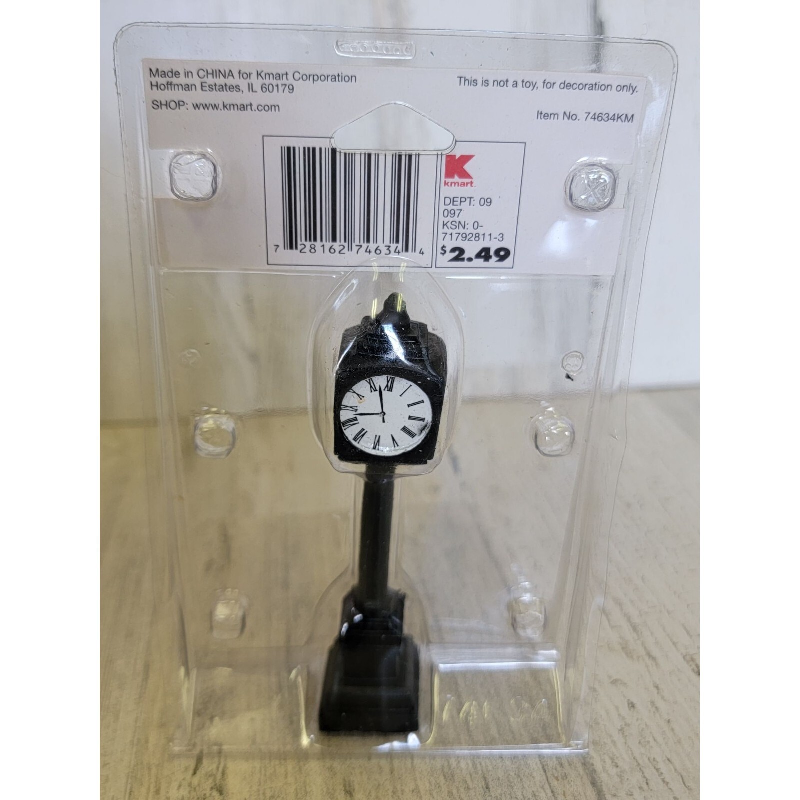 Lemax Street Clock 2007 Coventry Cove Village accessory Xmas