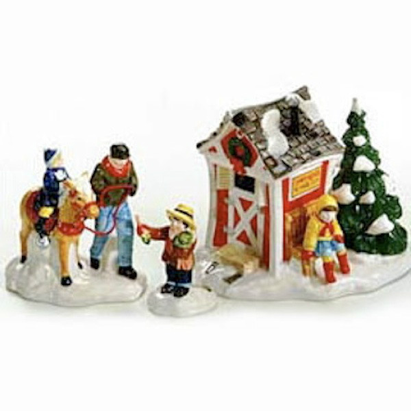 PINT SIZE PONY RIDE # 54534 RETIRED SNOW VILLAGE ACCESSORY Dept 56 SET OF 3