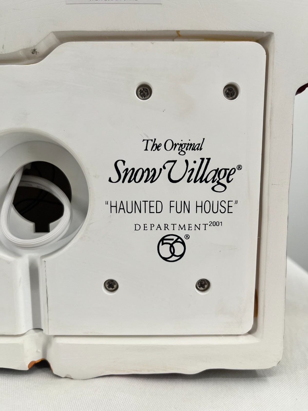 Dept 56 HAUNTED FUN HOUSE 55094 Halloween Lighted Animated Spinning Tunnel NEW