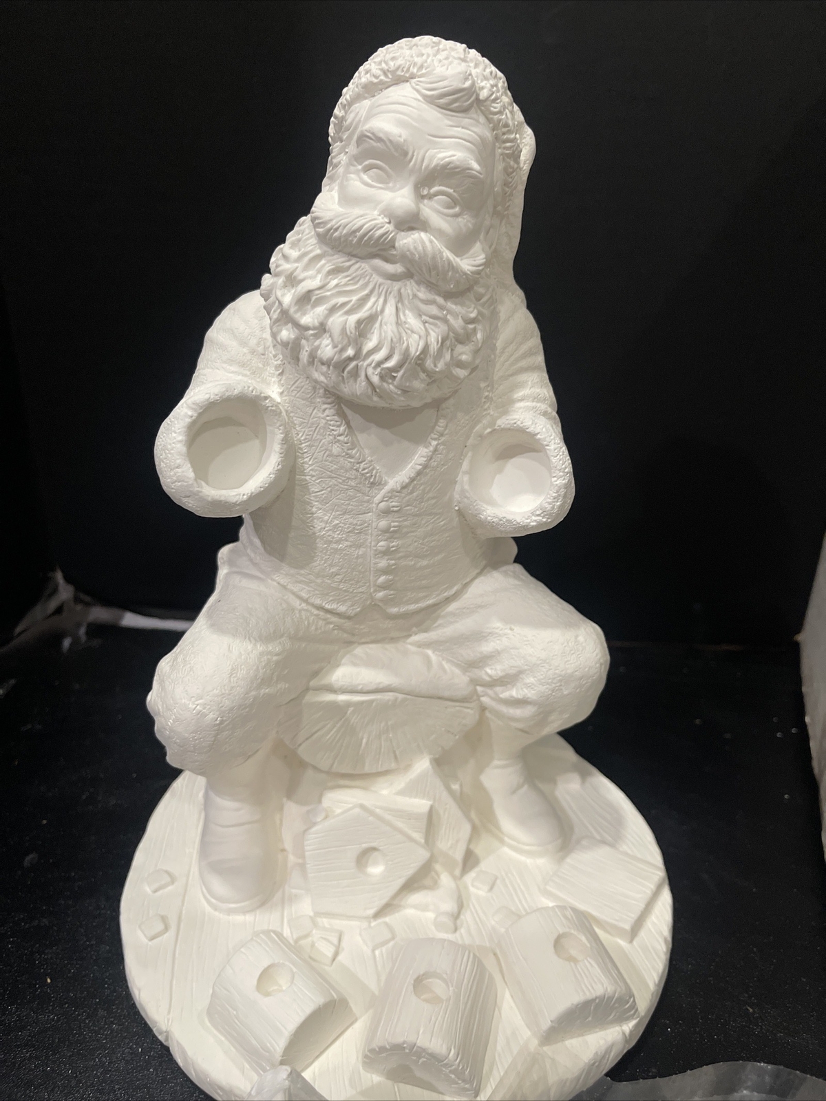 Vintage Wee Crafts Santa A Friend To All #21753 Unpainted