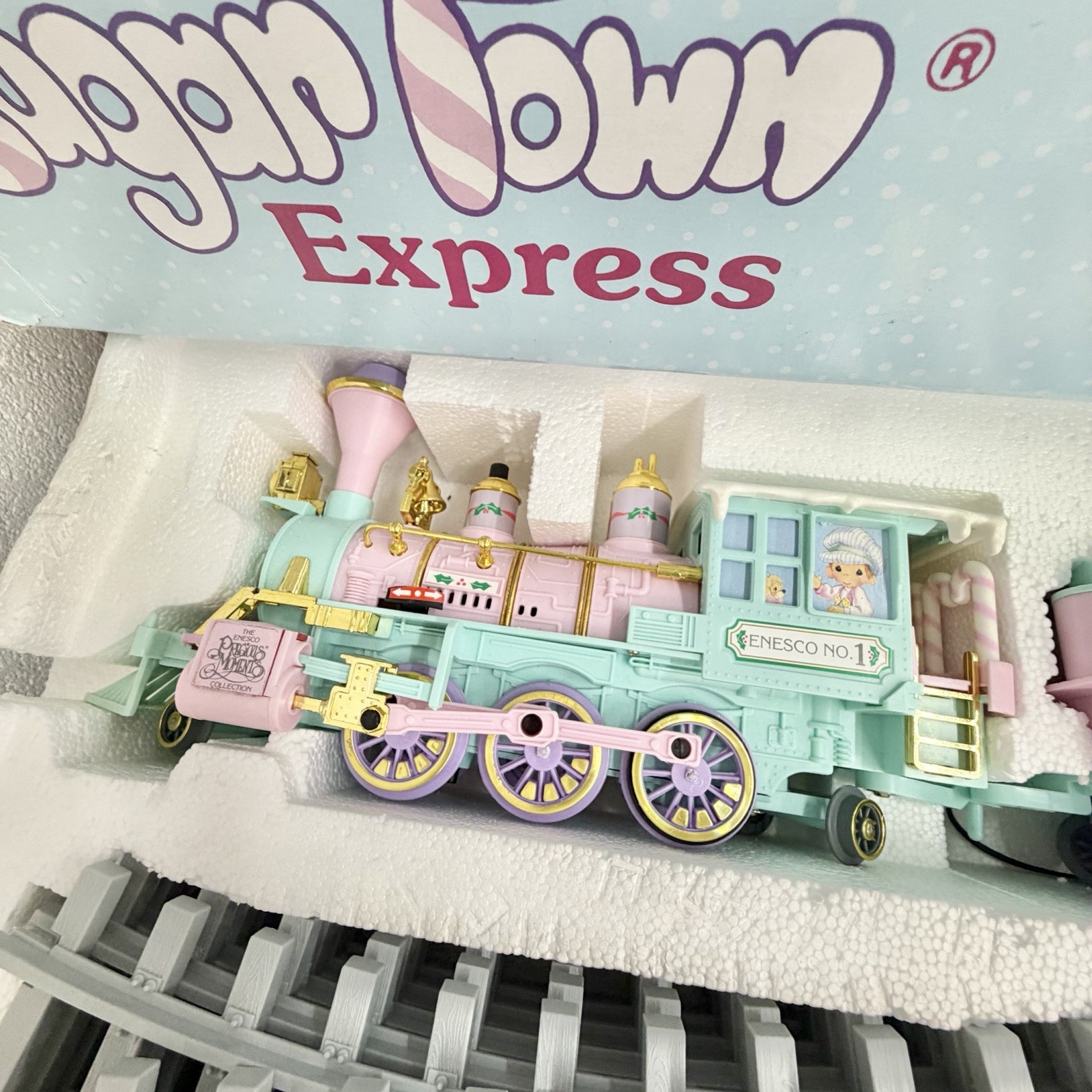 Enesco Sugar Town Express Holiday Train Set Limited Edition Christmas