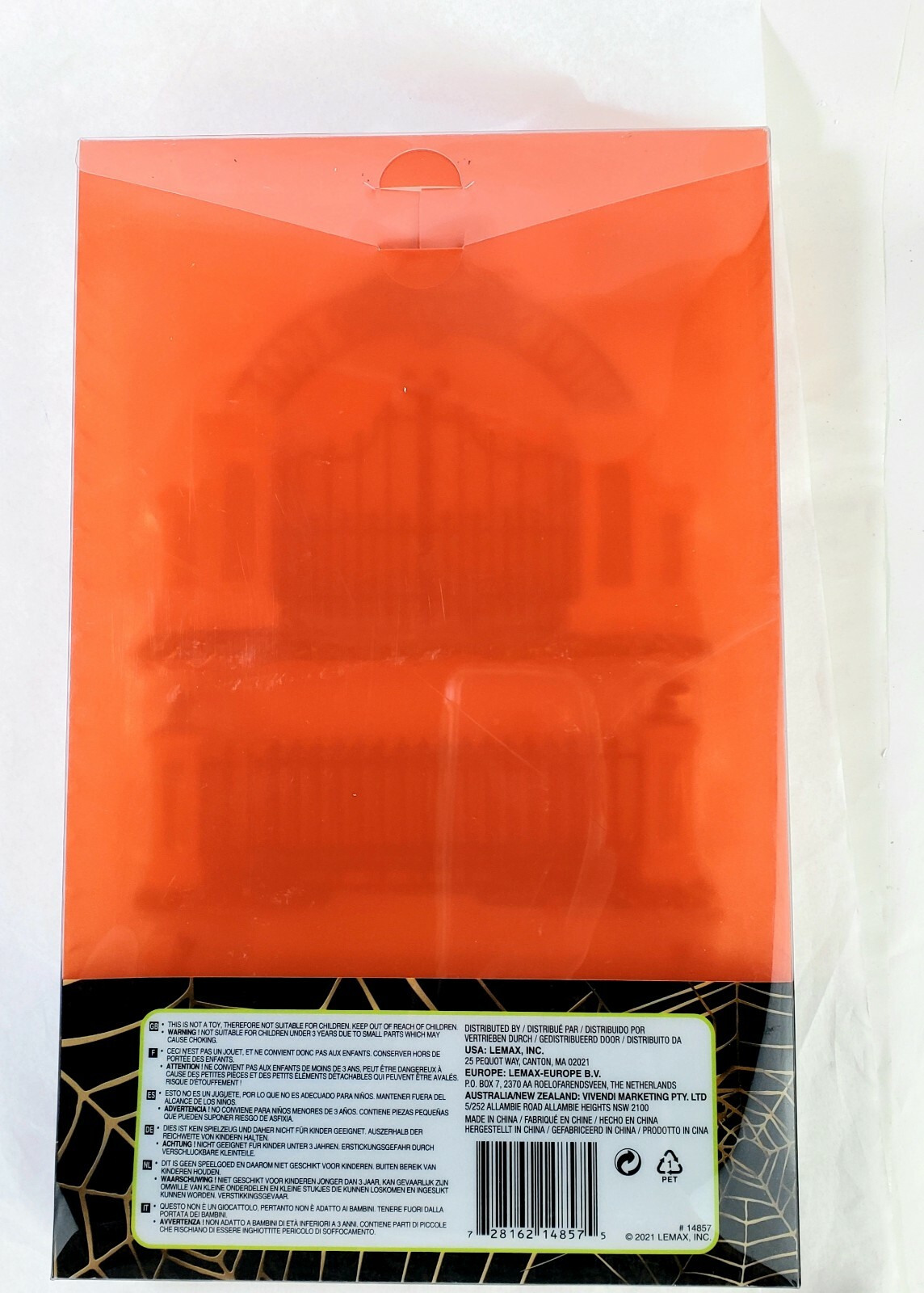 Lemax Spooky Town Witch’s Gate-5 Piece Set-Black Fence