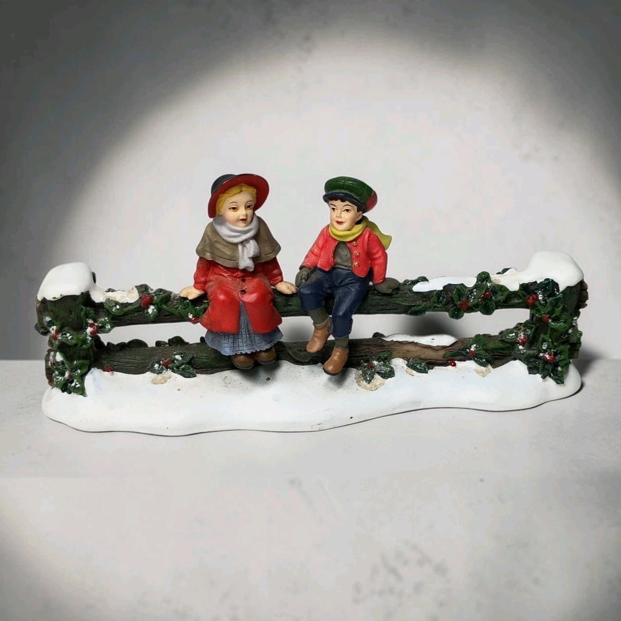 Department 56 Split Rail Fence Children in Snow Village Accessory Holiday