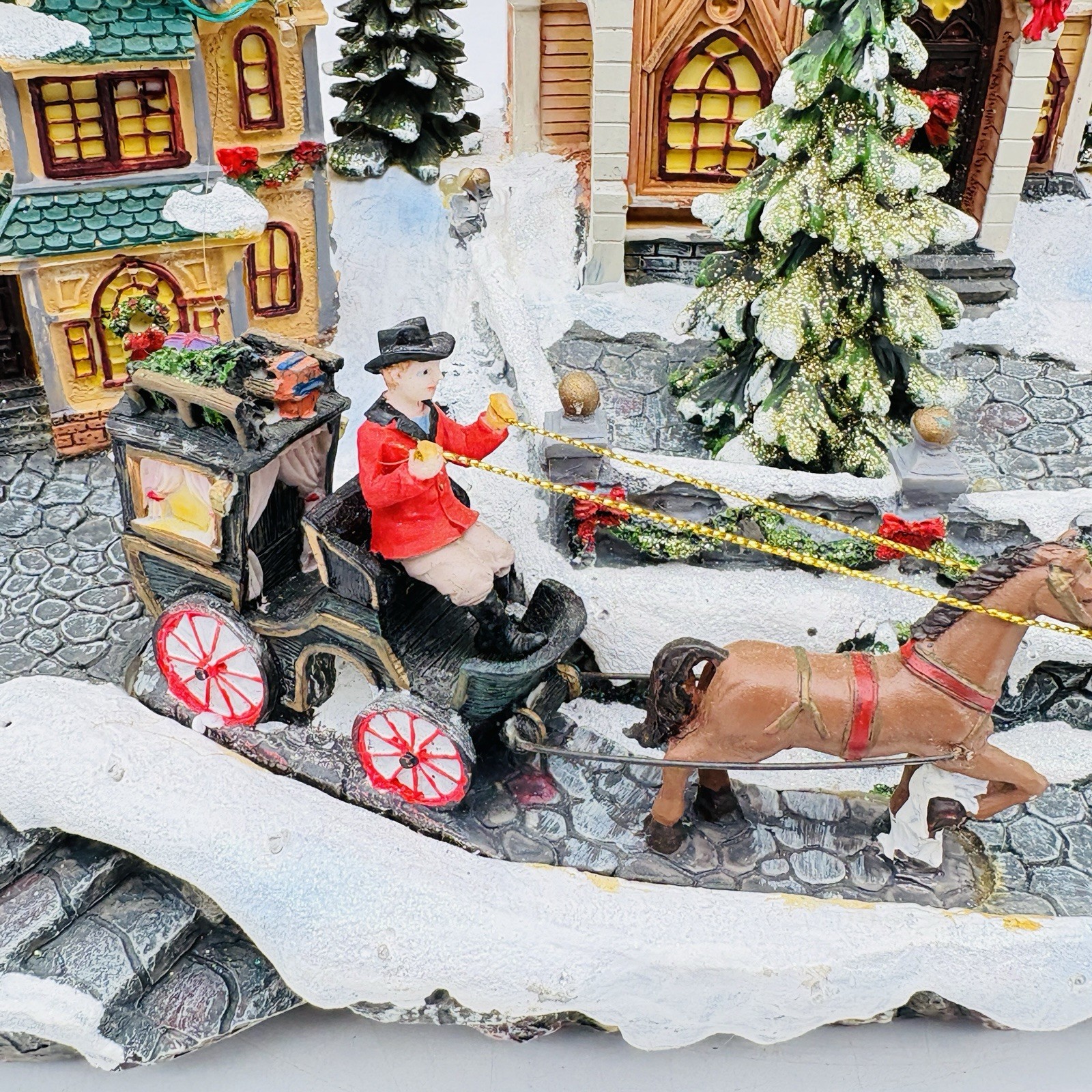 Holiday Living Animated Holiday Town Scene #157733 Light & Music Tested -No Cord