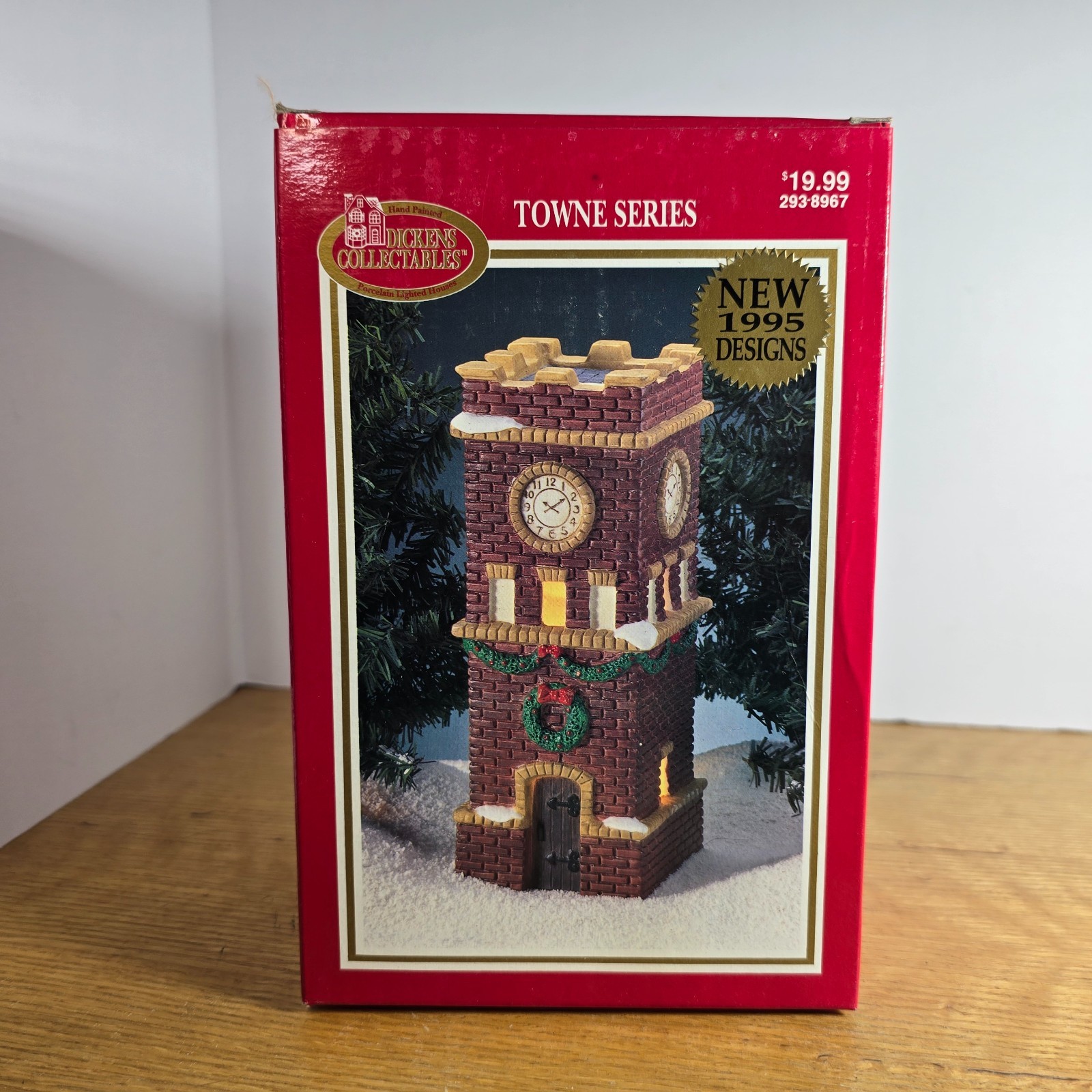 Dickens Collectables “Clock Tower”Vintage 1995 Retired Porcelain House