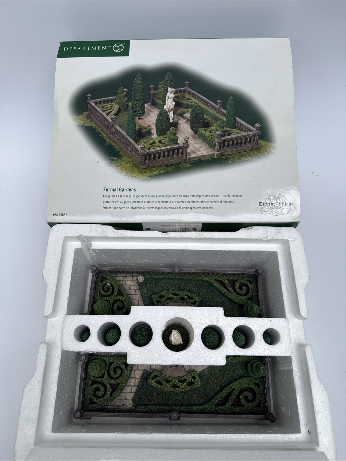 Dept 56 “Formal Gardens” Dickens Village Accessory #58551
