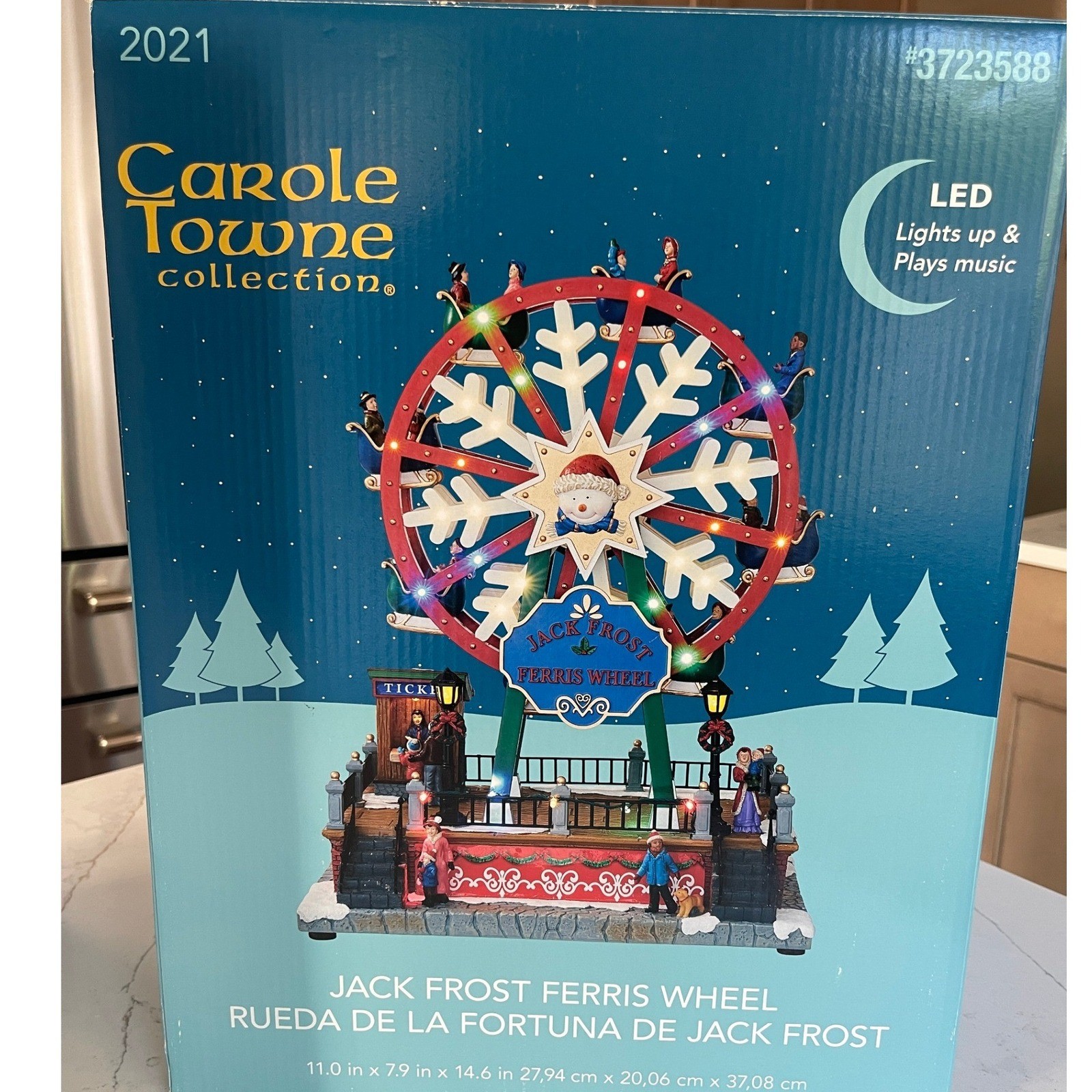 Carole Towne JACK FROST FERRIS WHEEL Carnival Village Animated Musical Retired