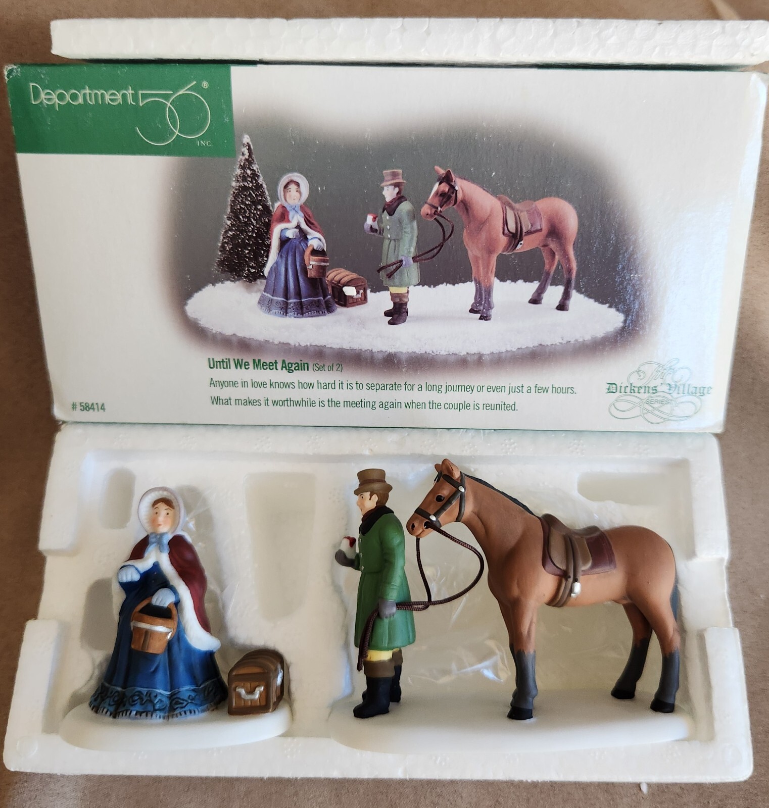 Until We Meet Again #58414 Department 56 Dickens Village -BUYER GUARANTEE